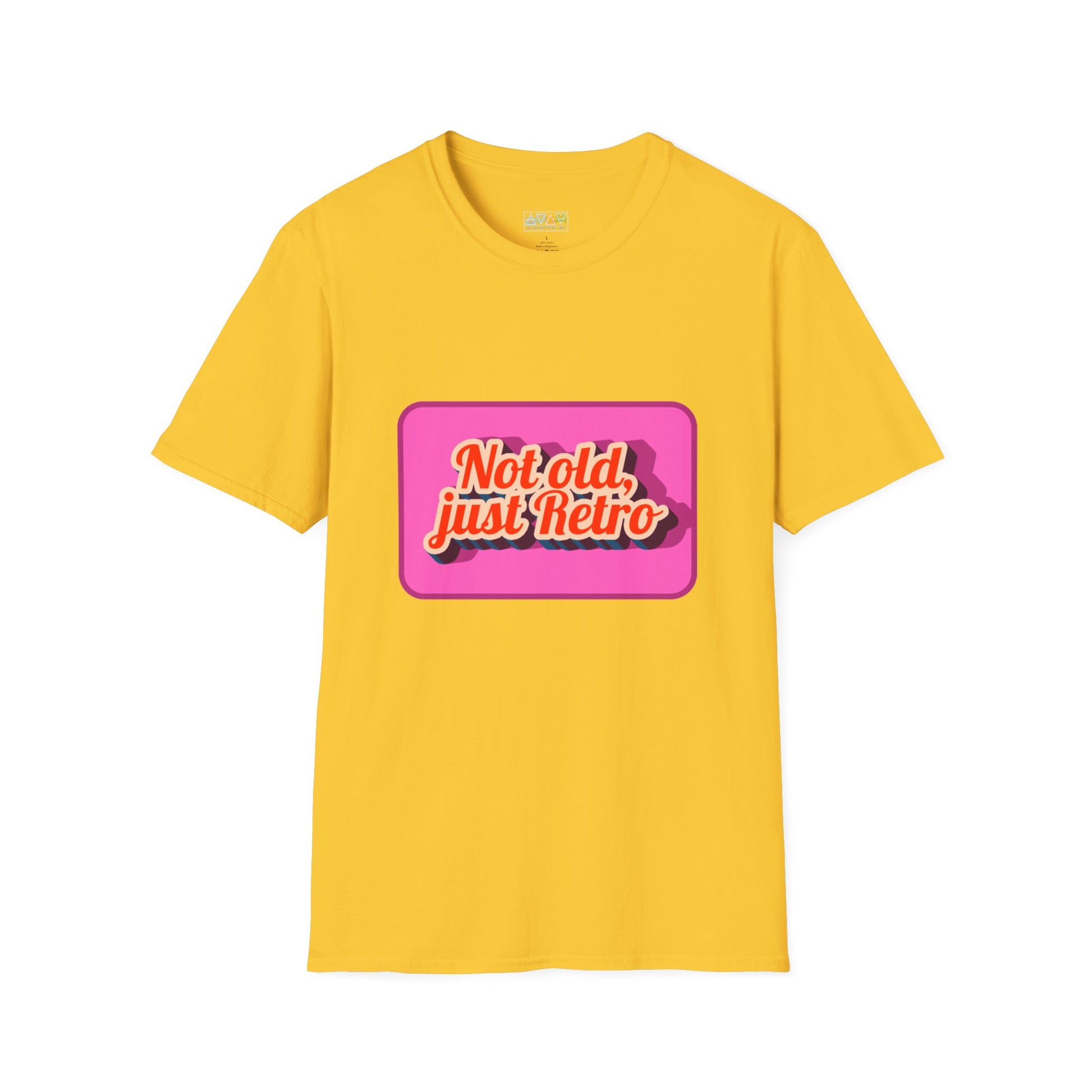 Not old, just Retro Unisex T-Shirt, Funny Vintage Style Tee, Cool Graphic Shirt, Midlife, Classic Apparel