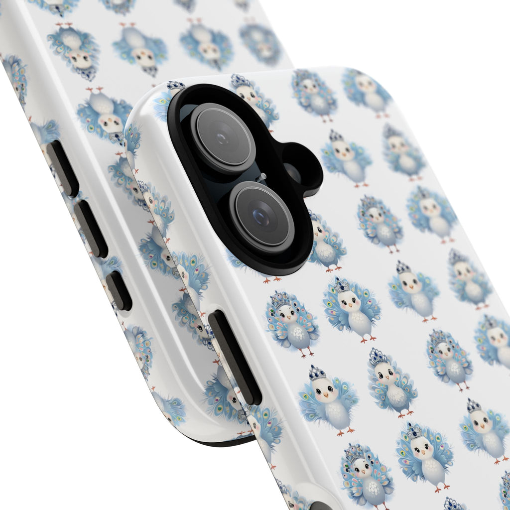 Tough Cases, Peacock Phone Covers, Animal Lover Gift, Cute Bird Accessories, Tiara Design, Protective Shell