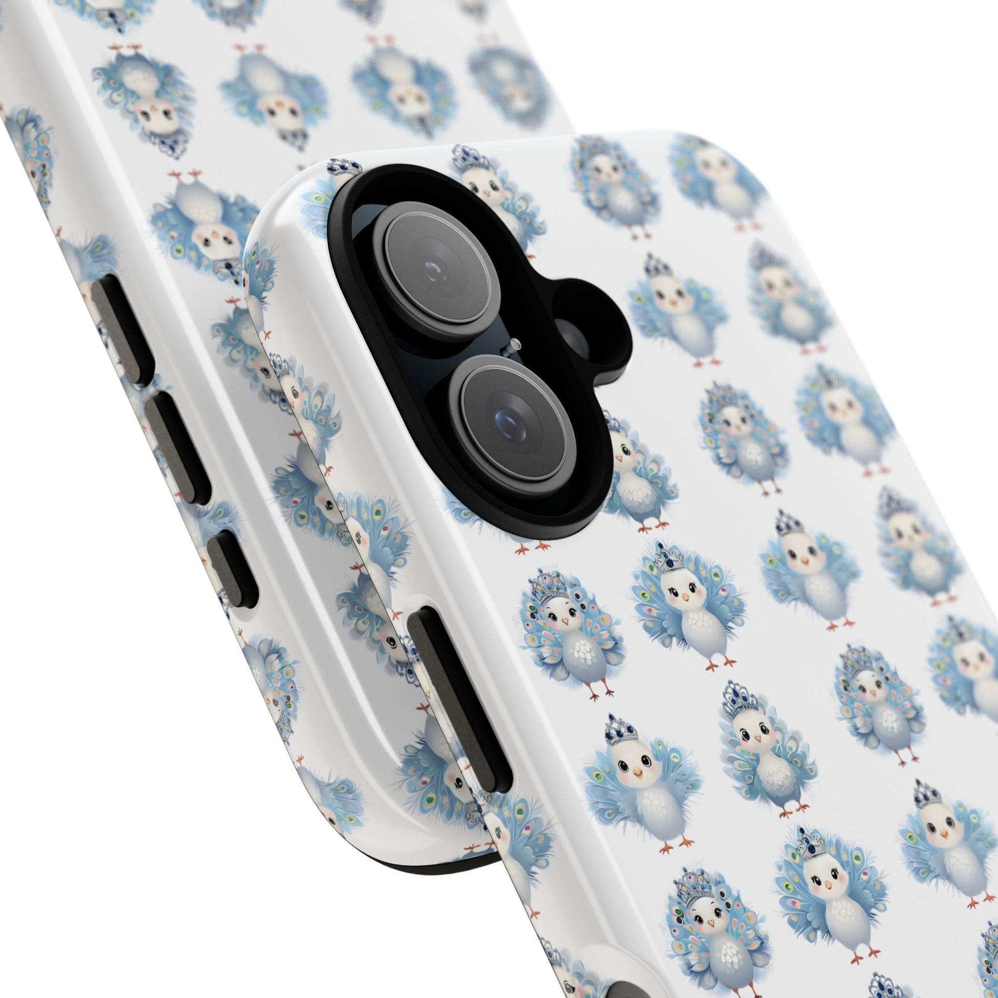 Tough Cases, Peacock Phone Covers, Animal Lover Gift, Cute Bird Accessories, Tiara Design, Protective Shell