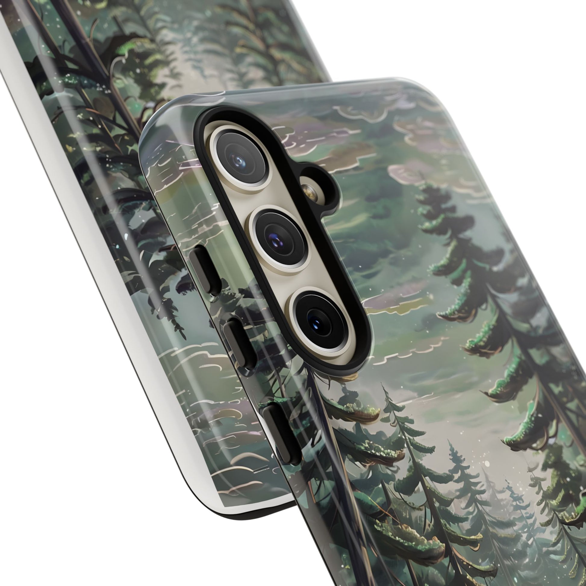 Phone Case, Whimsical Anime Forest Illustration Brimming With Enchantment, Tough Protective Cover, Unique Gift, Trendy