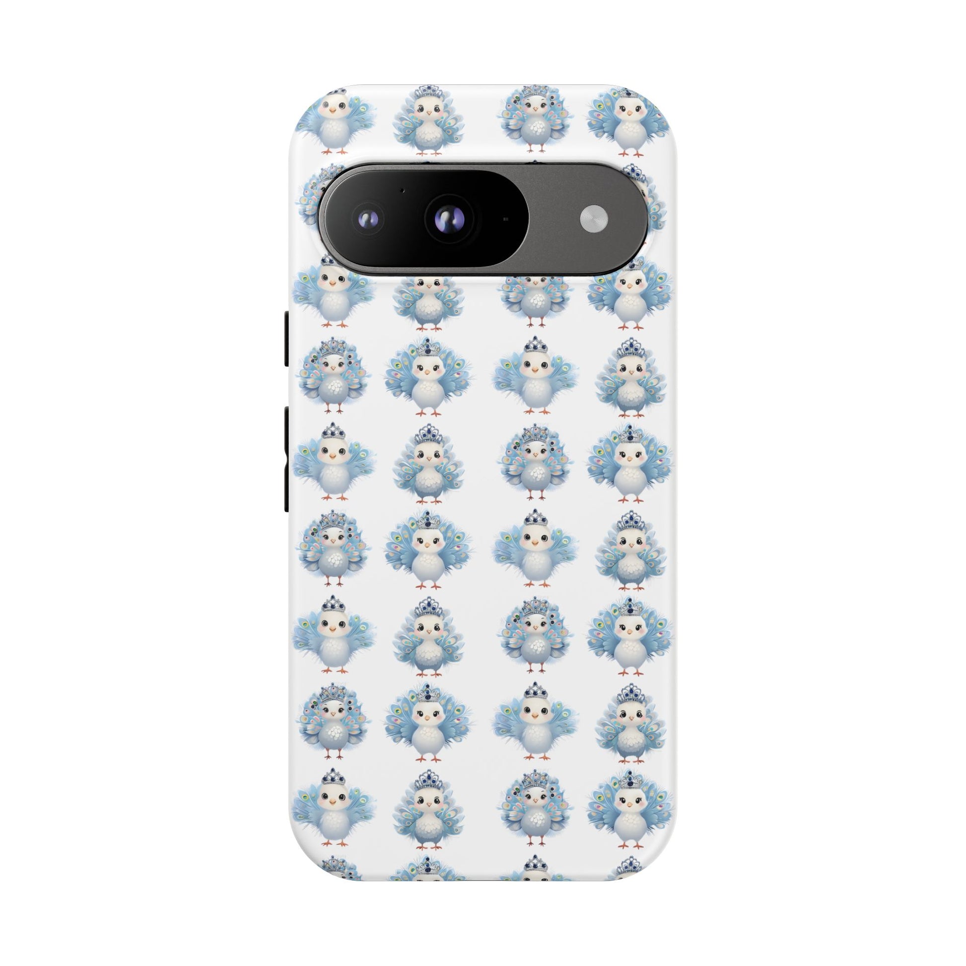 Tough Cases, Peacock Phone Covers, Animal Lover Gift, Cute Bird Accessories, Tiara Design, Protective Shell