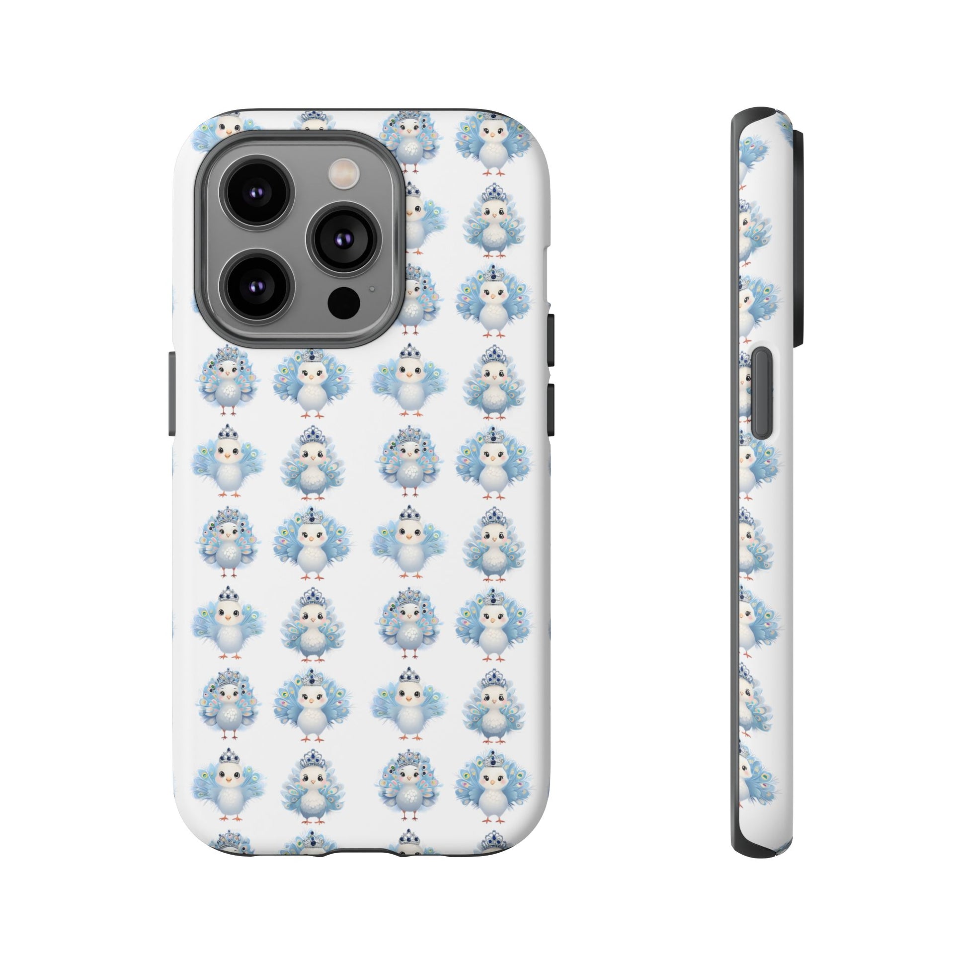 Tough Cases, Peacock Phone Covers, Animal Lover Gift, Cute Bird Accessories, Tiara Design, Protective Shell
