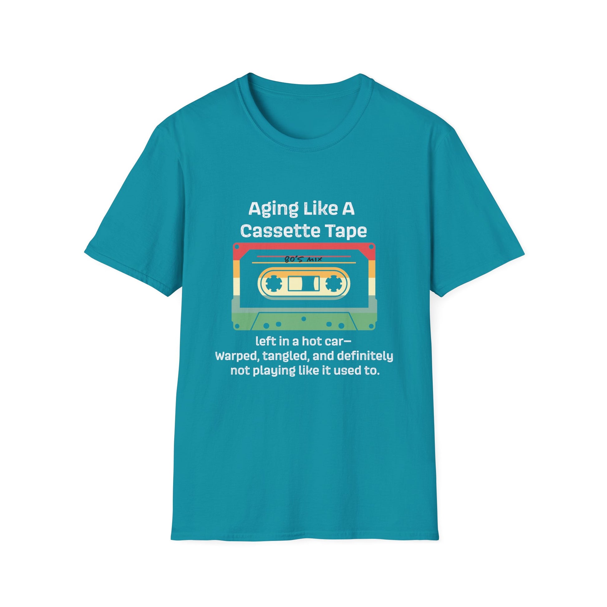 Nostalgic 90s T-Shirt, Aging Like A Cassette Tape Tee, Retro Music Lover Gift, Funny Unisex Shirt, Vintage Style Apparel, Great for