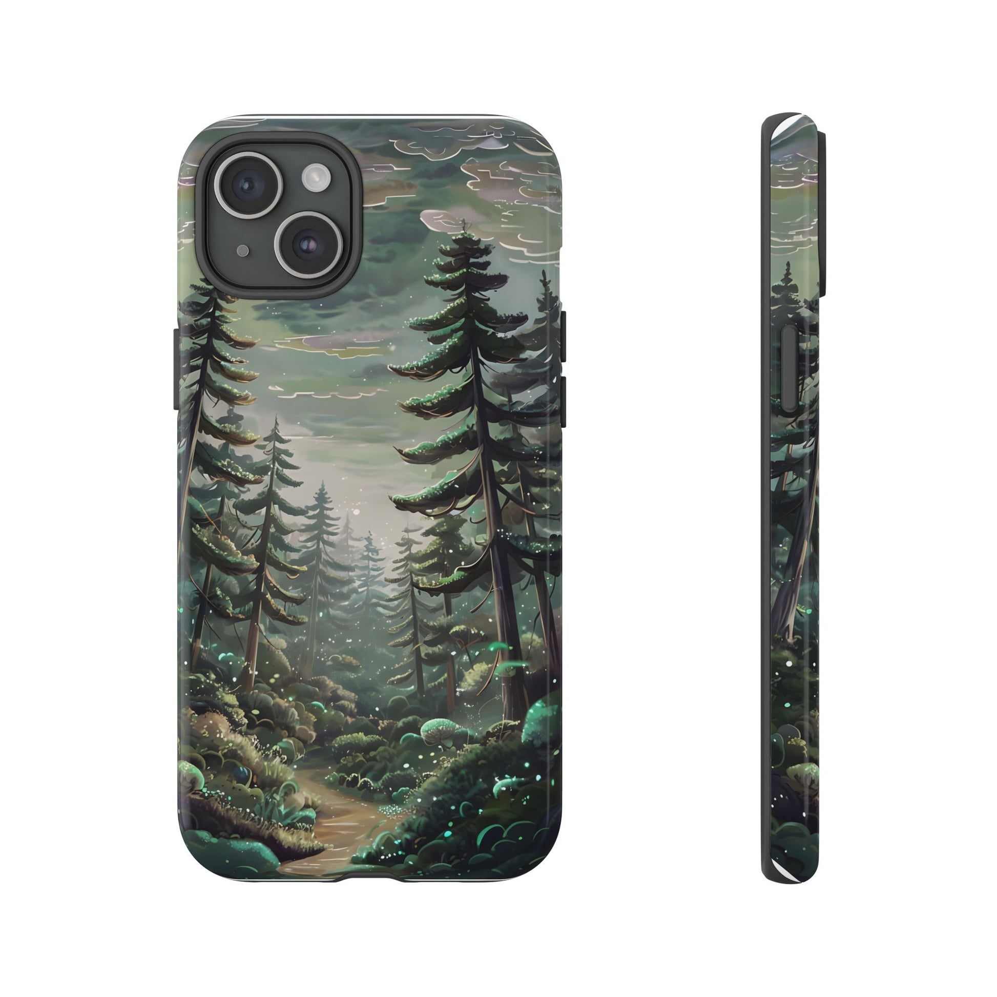 Phone Case, Whimsical Anime Forest Illustration Brimming With Enchantment, Tough Protective Cover, Unique Gift, Trendy