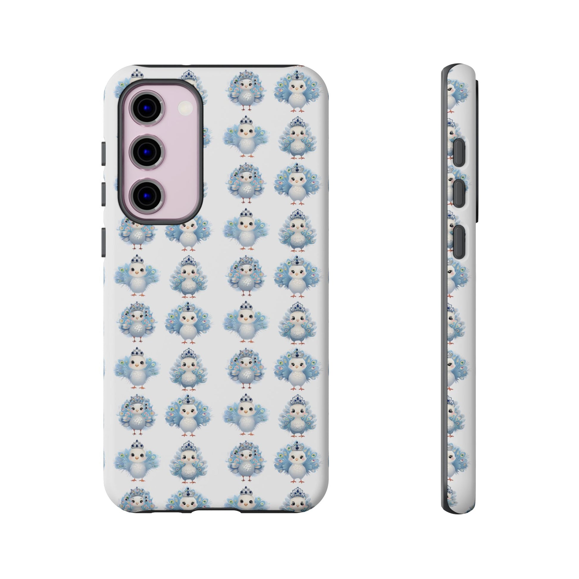 Tough Cases, Peacock Phone Covers, Animal Lover Gift, Cute Bird Accessories, Tiara Design, Protective Shell