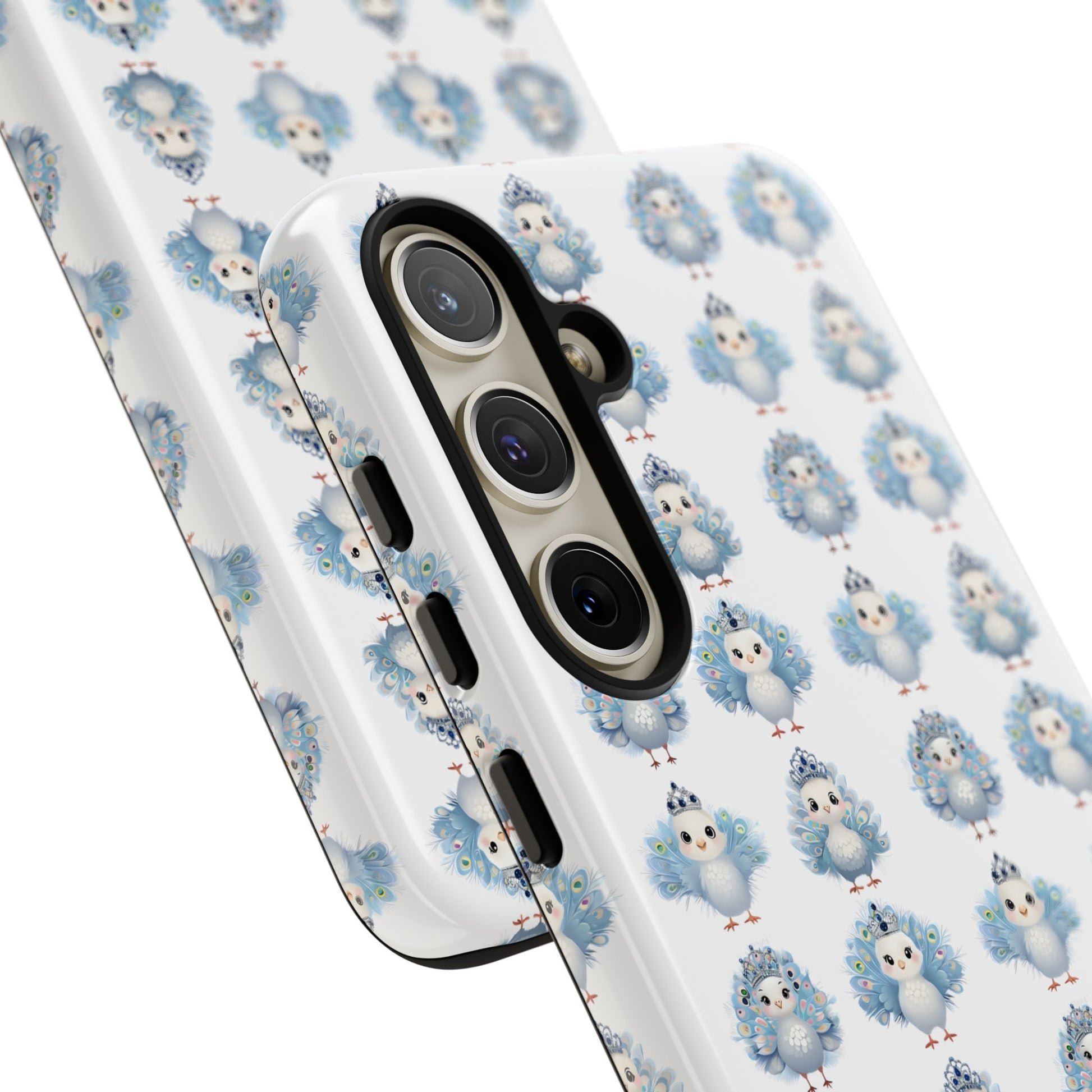 Tough Cases, Peacock Phone Covers, Animal Lover Gift, Cute Bird Accessories, Tiara Design, Protective Shell
