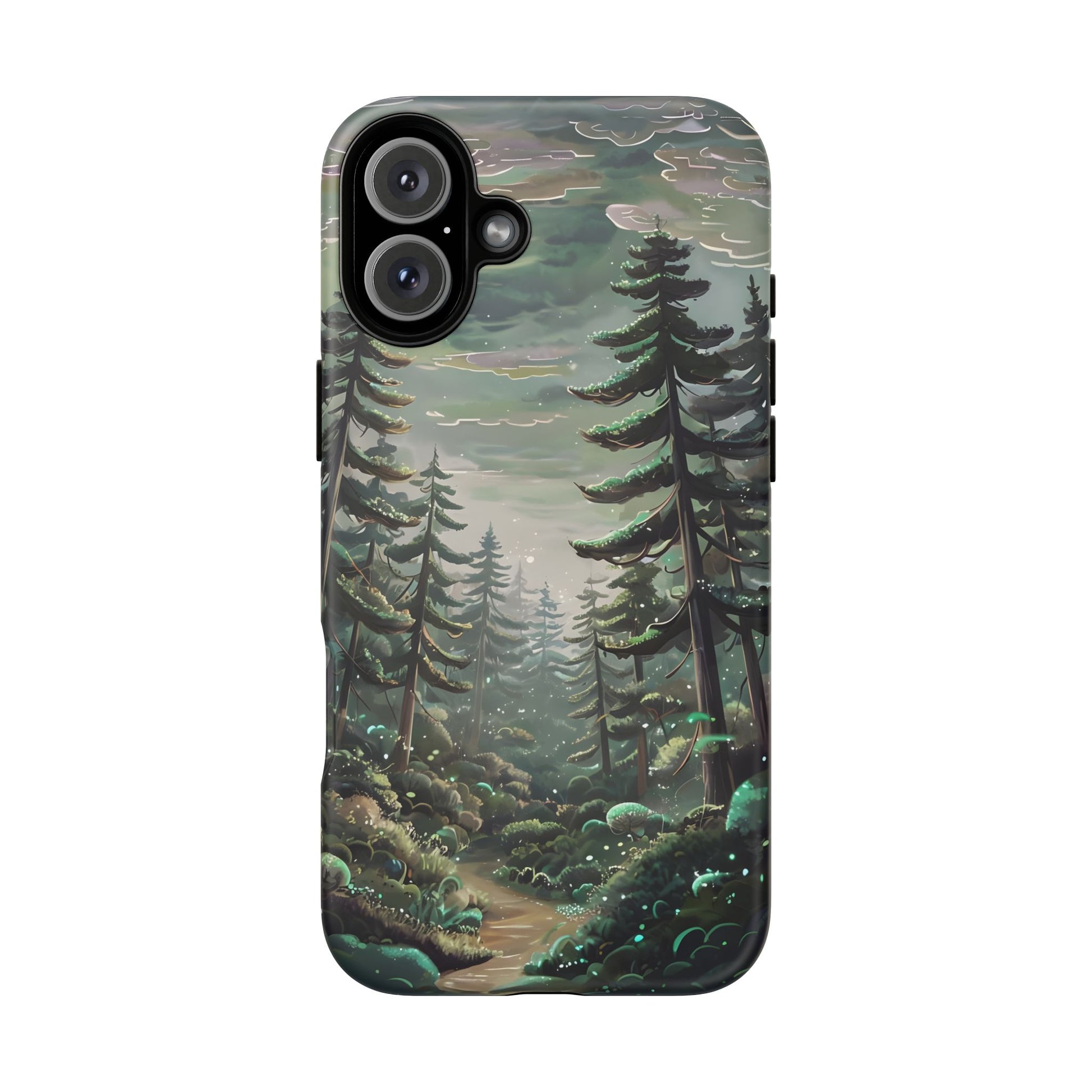 Phone Case, Whimsical Anime Forest Illustration Brimming With Enchantment, Tough Protective Cover, Unique Gift, Trendy