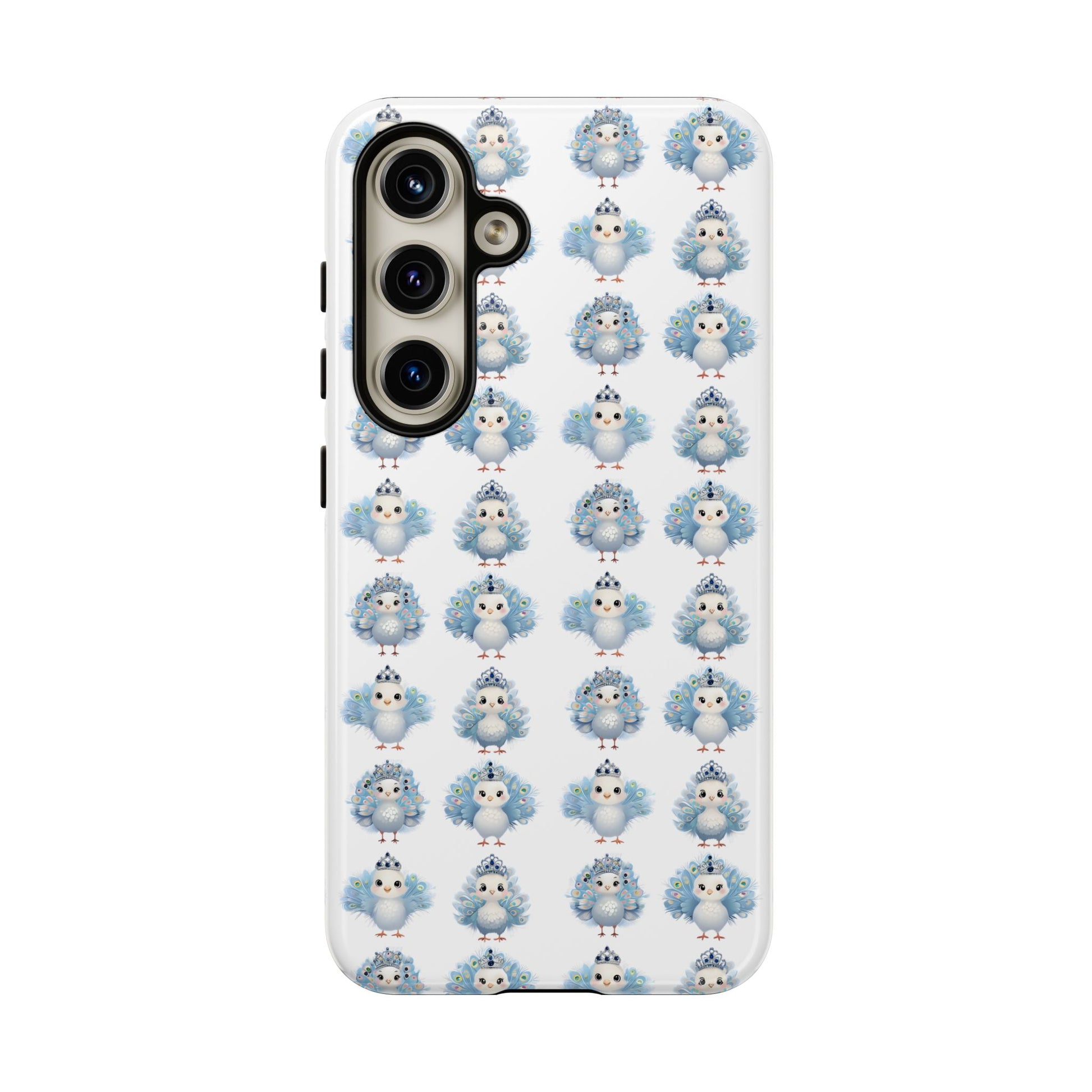 Tough Cases, Peacock Phone Covers, Animal Lover Gift, Cute Bird Accessories, Tiara Design, Protective Shell