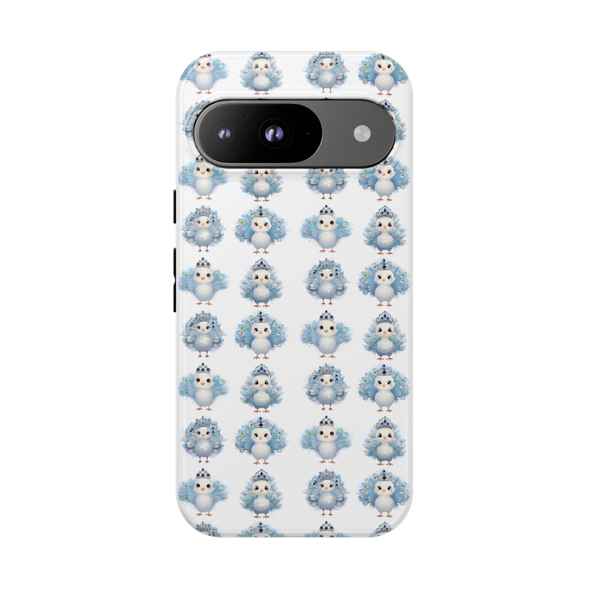 Tough Cases, Peacock Phone Covers, Animal Lover Gift, Cute Bird Accessories, Tiara Design, Protective Shell