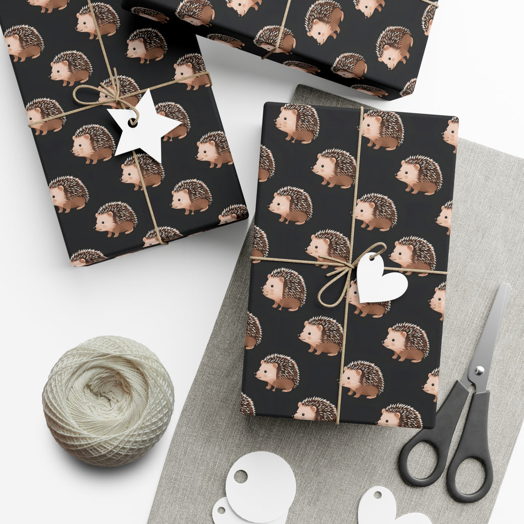 Gift Wrap Papers, Wrapping Paper with Cute Hedgehogs - Perfect for Gifts, Birthdays, Holidays, DIY Projects, Scrapbooking