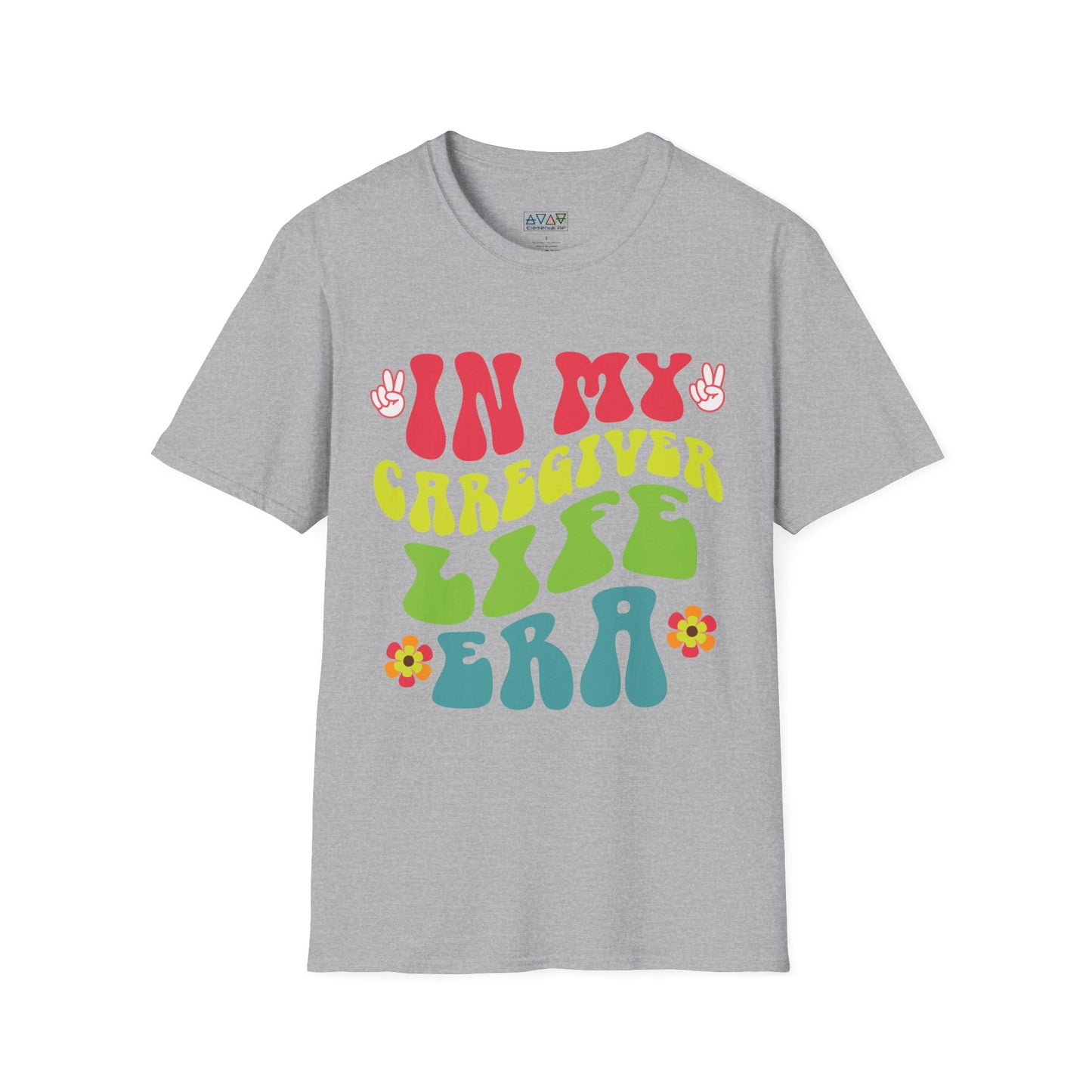 Caregiver Life Era T-Shirt, Unisex Softstyle Tee, Gift for Caregivers, Funny Caregiver Appreciation Shirt, Comfortable Everyday Wear,