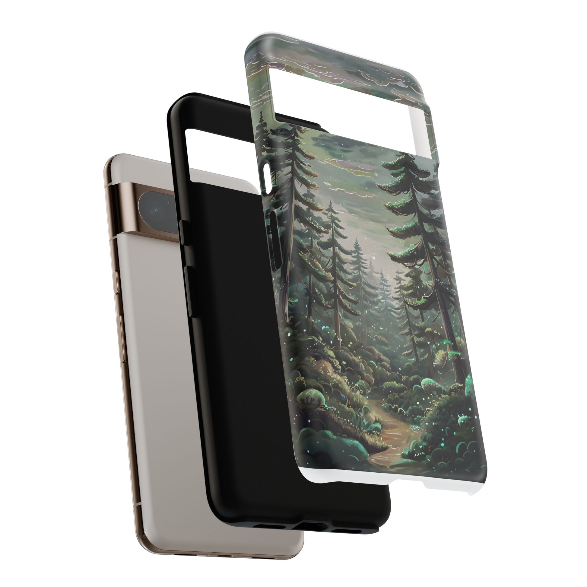 Phone Case, Whimsical Anime Forest Illustration Brimming With Enchantment, Tough Protective Cover, Unique Gift, Trendy