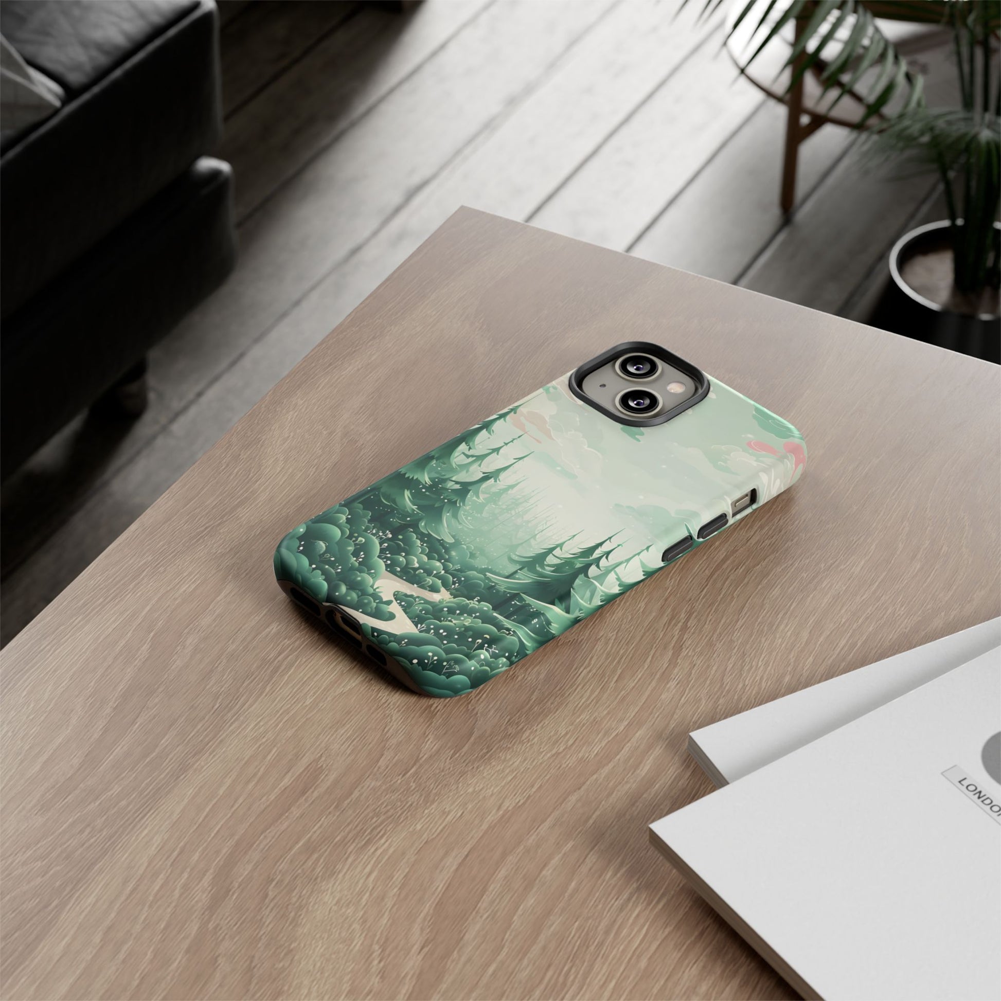 Phone Case, Tough Cover, Whimsical Enchanted Forest, Protective Phone Accessories, Forest Theme Phone Skin