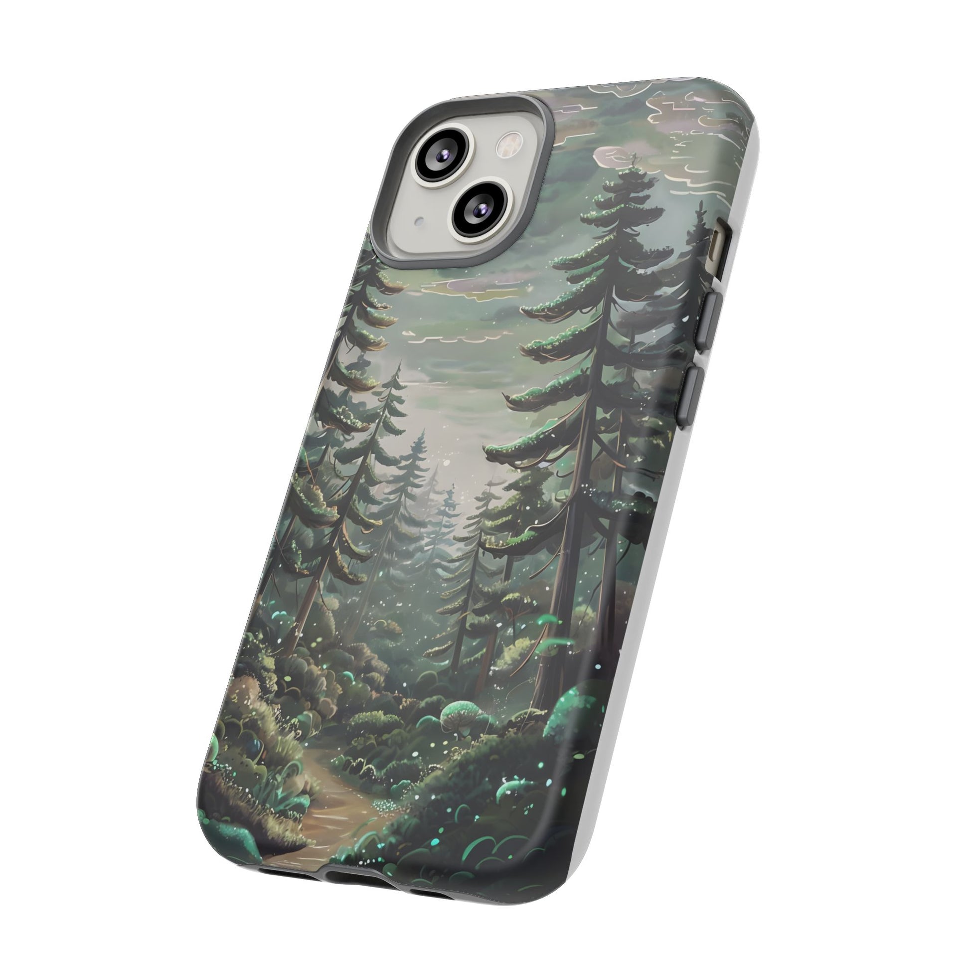 Phone Case, Whimsical Anime Forest Illustration Brimming With Enchantment, Tough Protective Cover, Unique Gift, Trendy