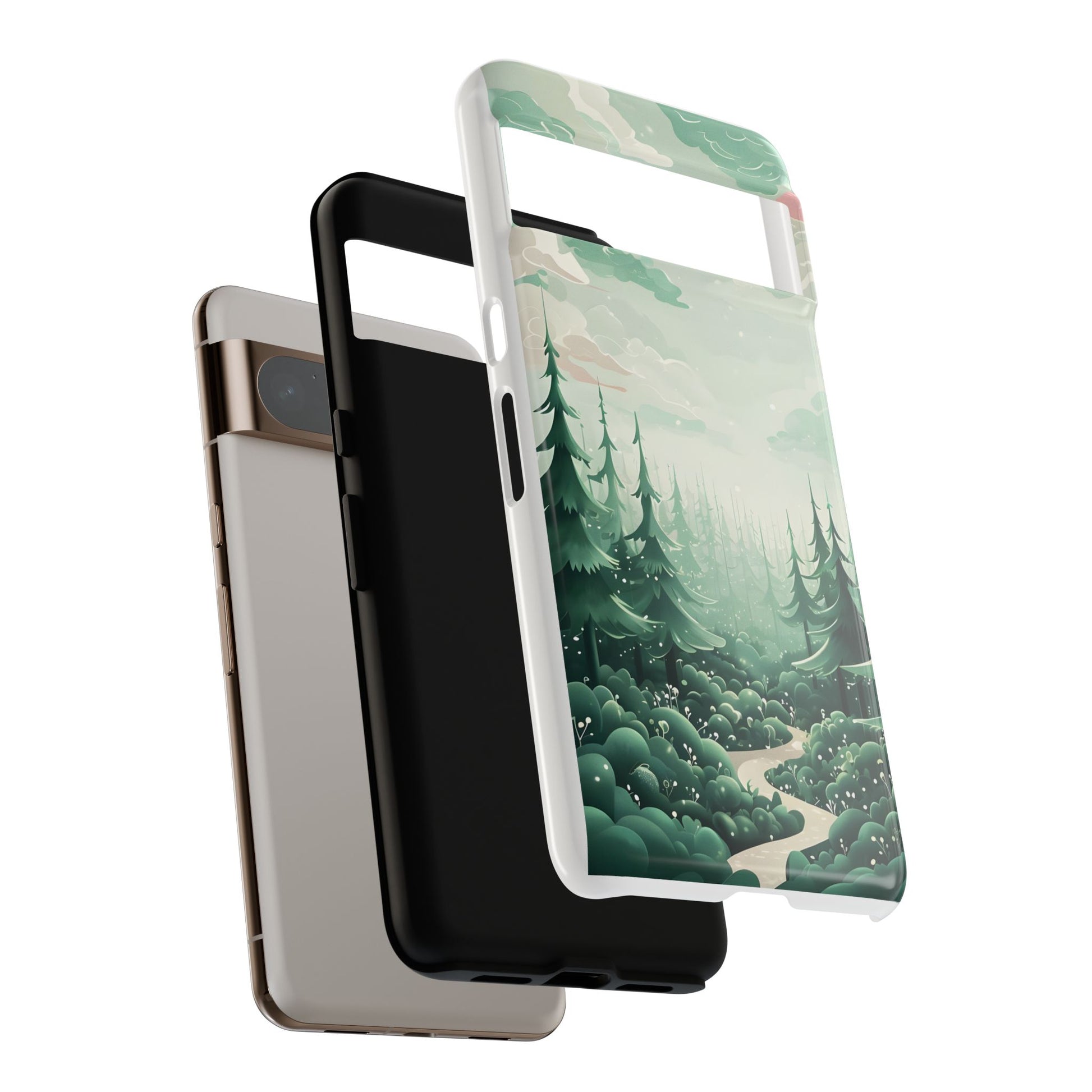 Phone Case, Tough Cover, Whimsical Enchanted Forest, Protective Phone Accessories, Forest Theme Phone Skin