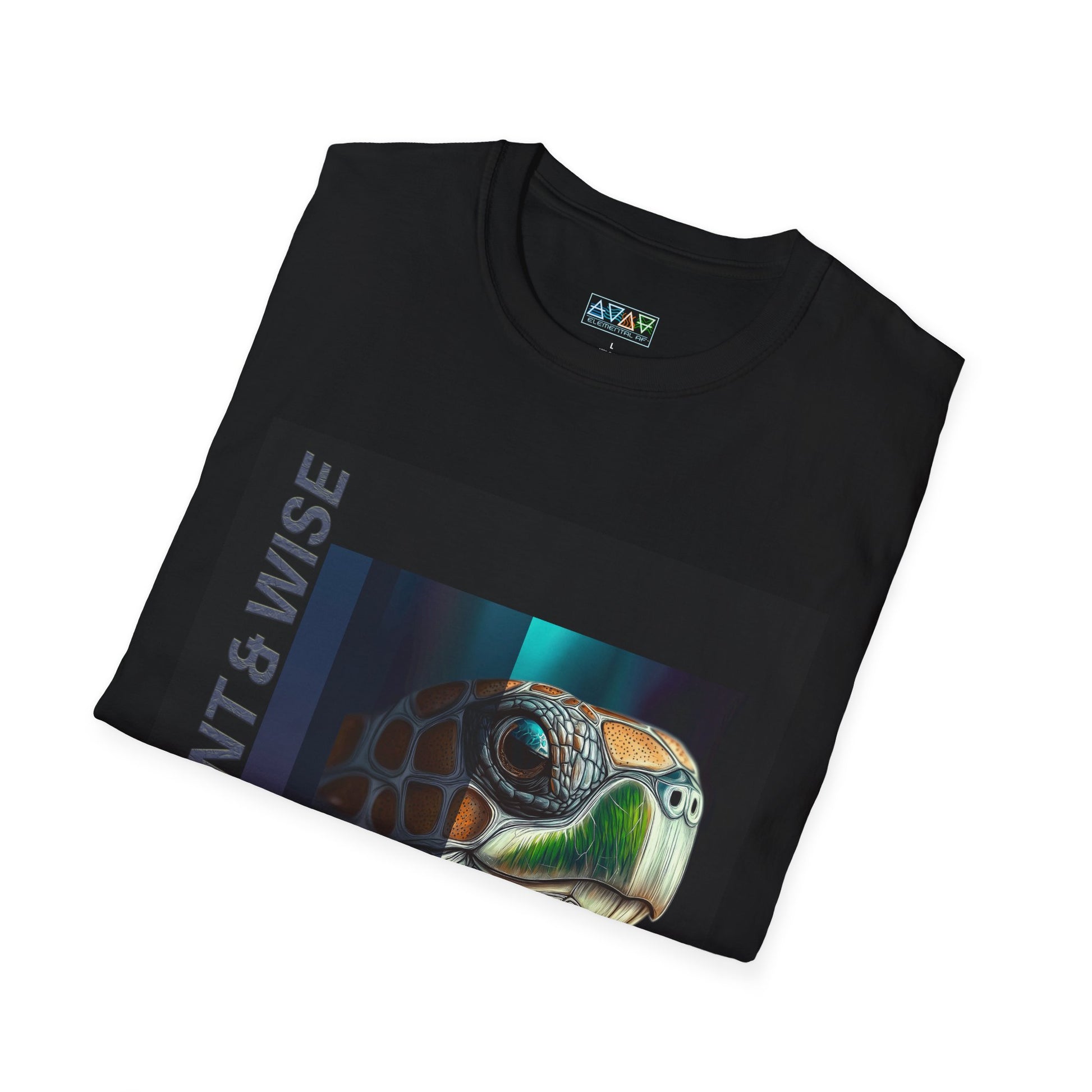 Patient & Wise Turtle T-Shirt, Inspirational Tee, Unisex Graphic Shirt, Nature Lover Gift, Eco-Friendly Apparel