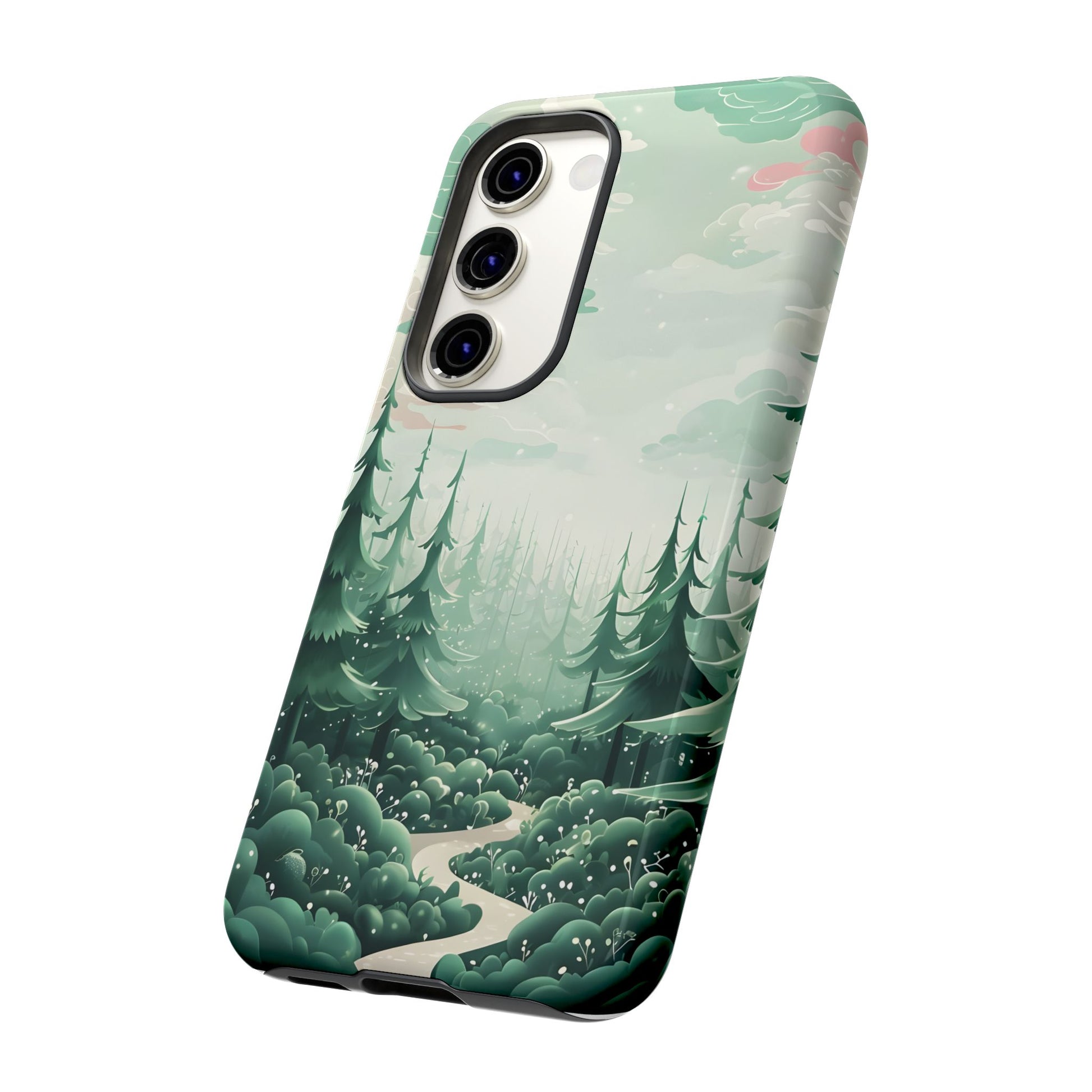 Phone Case, Tough Cover, Whimsical Enchanted Forest, Protective Phone Accessories, Forest Theme Phone Skin