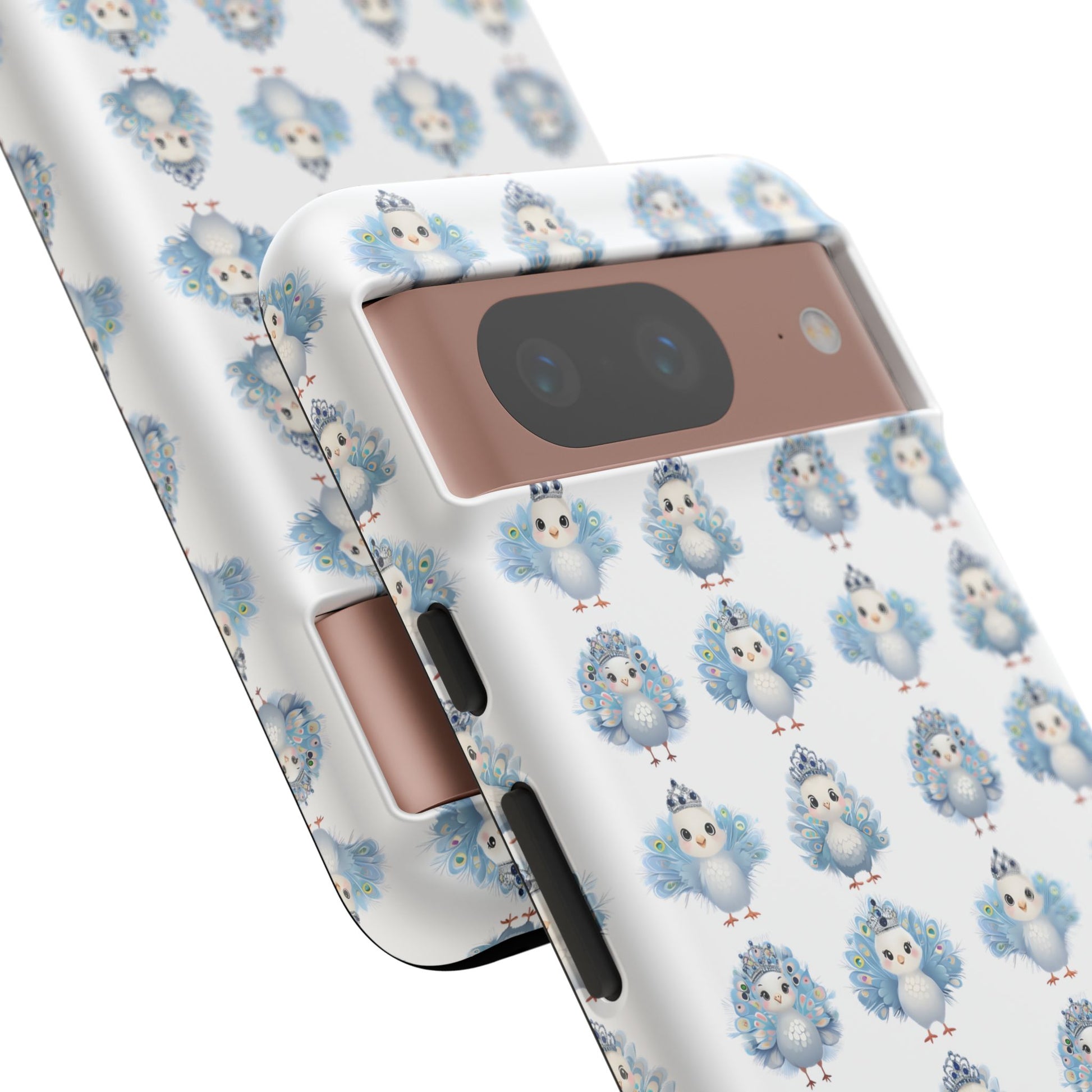 Tough Cases, Peacock Phone Covers, Animal Lover Gift, Cute Bird Accessories, Tiara Design, Protective Shell