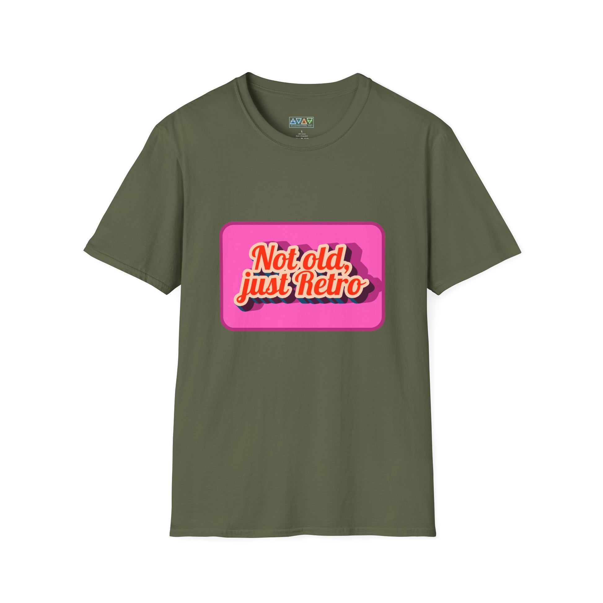 Not old, just Retro Unisex T-Shirt, Funny Vintage Style Tee, Cool Graphic Shirt, Midlife, Classic Apparel