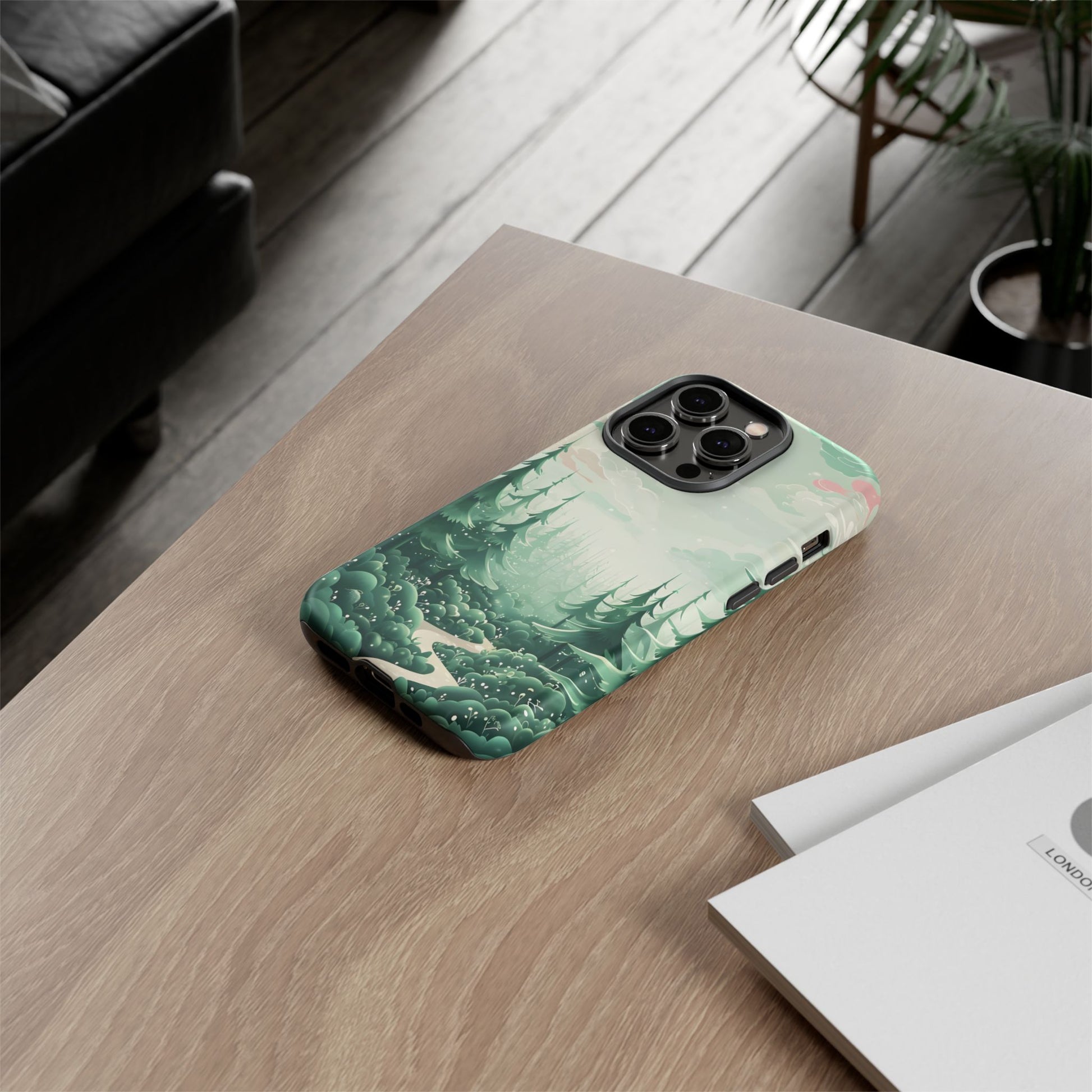 Phone Case, Tough Cover, Whimsical Enchanted Forest, Protective Phone Accessories, Forest Theme Phone Skin