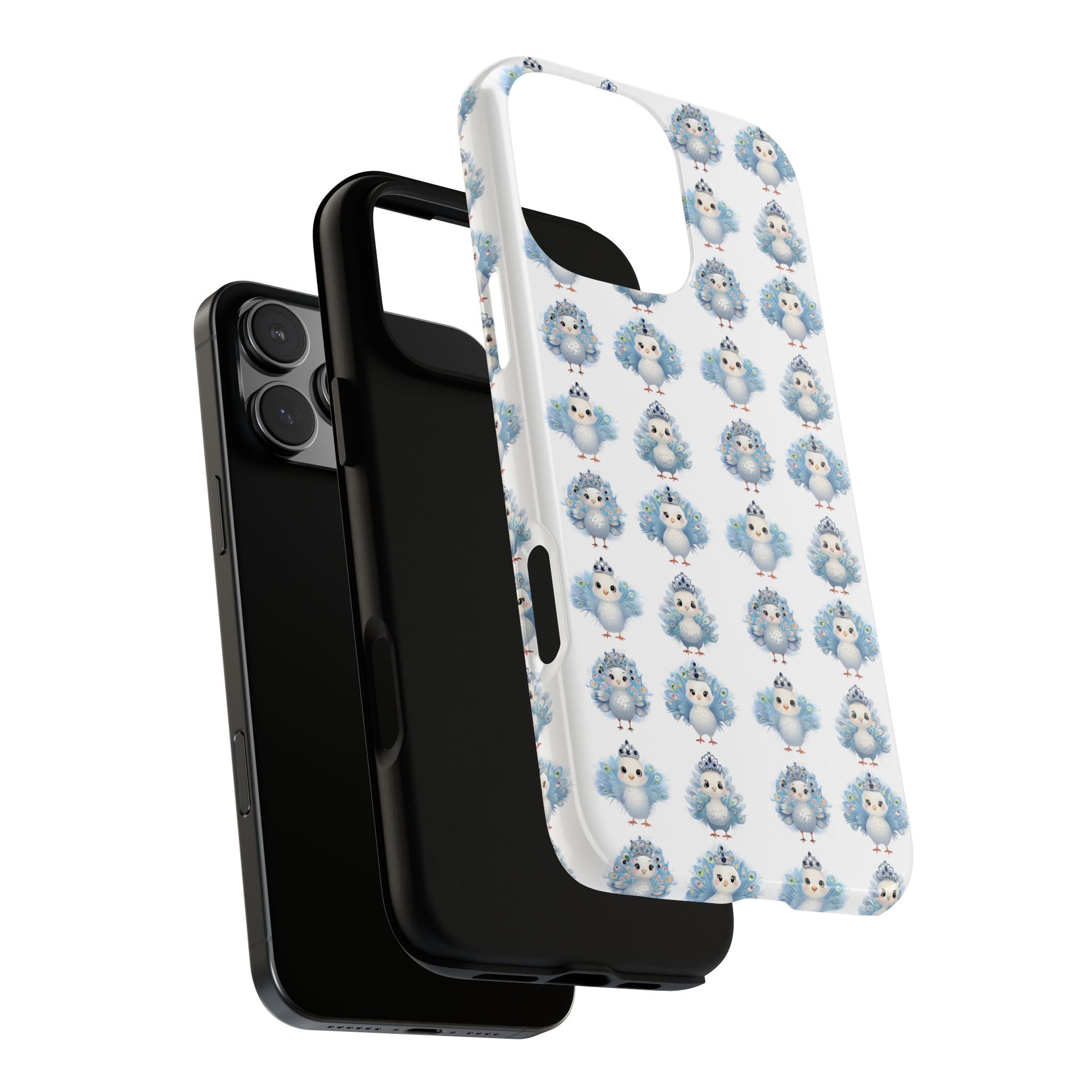 Tough Cases, Peacock Phone Covers, Animal Lover Gift, Cute Bird Accessories, Tiara Design, Protective Shell