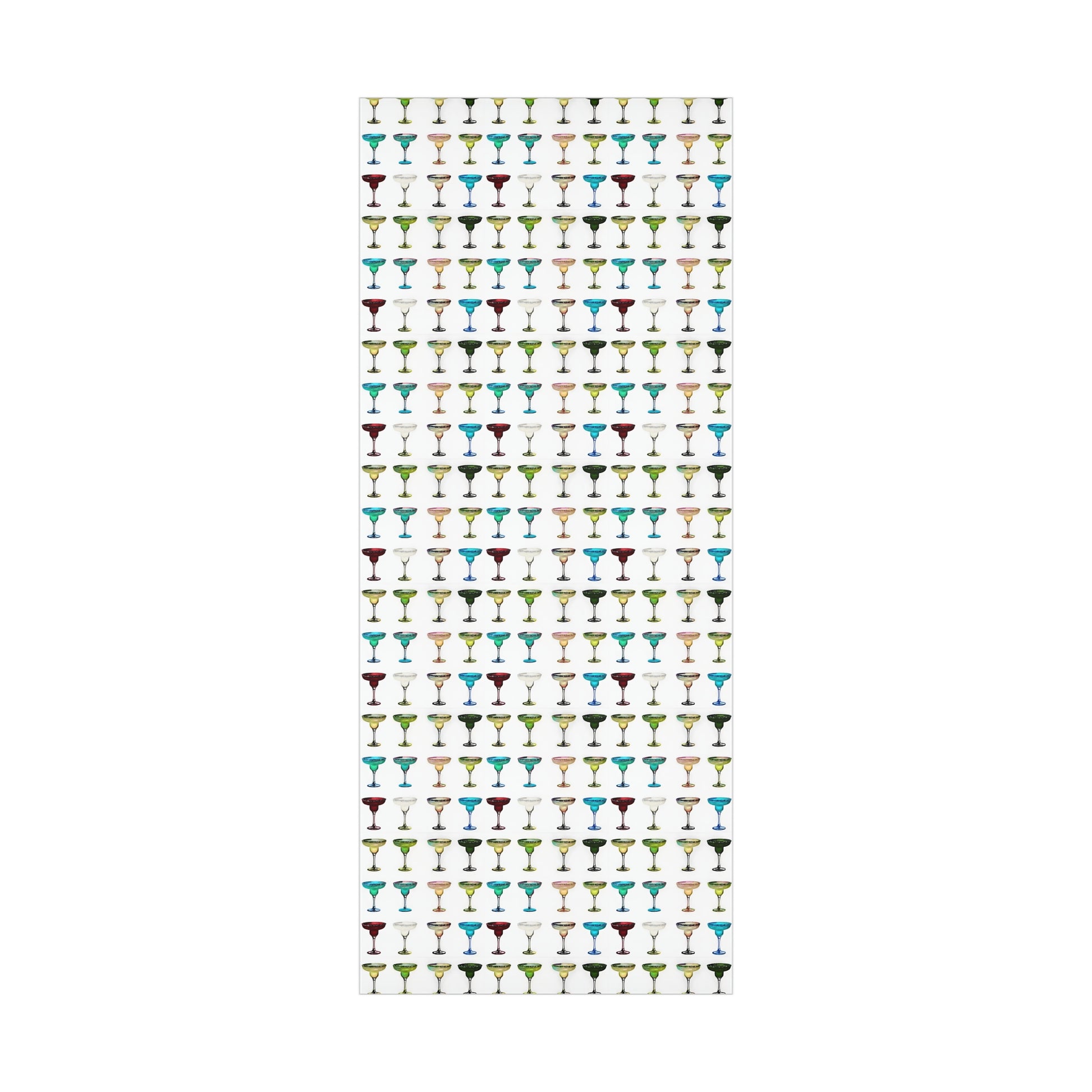 Wrapping Paper, Colorful Margaritas On White Background - Gift Wrap Rolls, Eco-Friendly Gift Wrap, Holiday