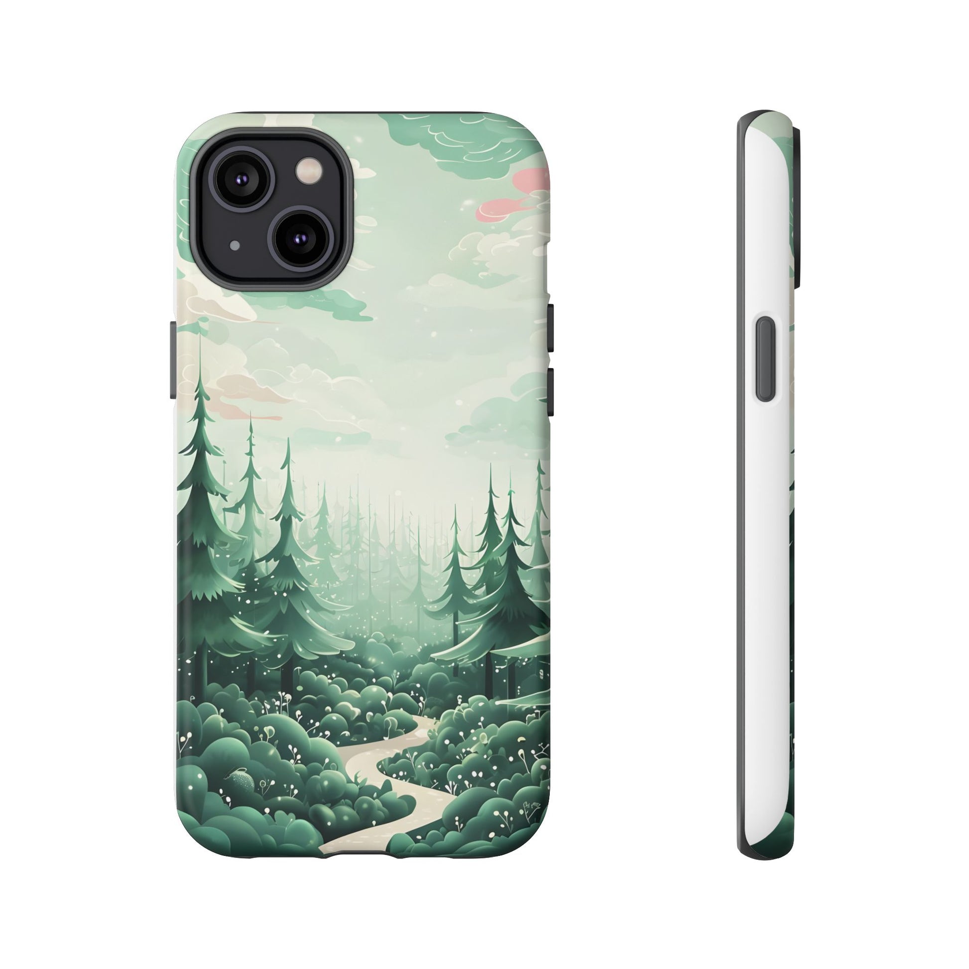 Phone Case, Tough Cover, Whimsical Enchanted Forest, Protective Phone Accessories, Forest Theme Phone Skin