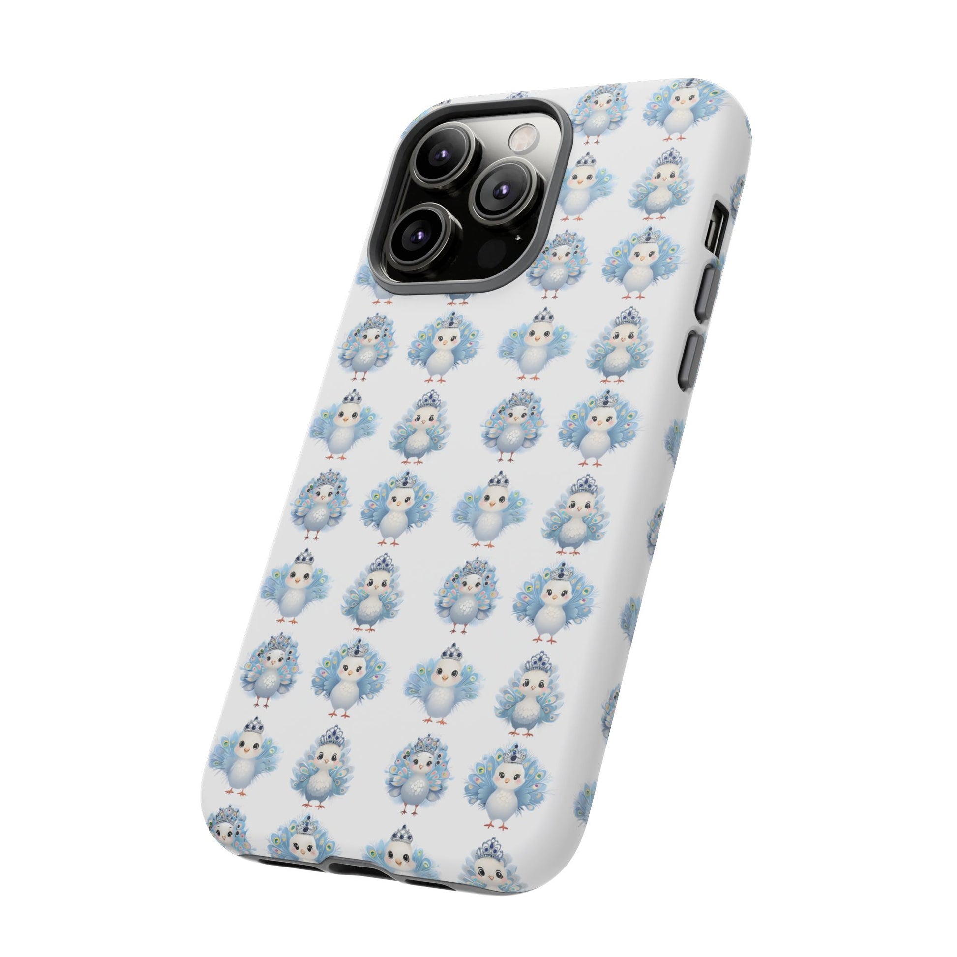 Tough Cases, Peacock Phone Covers, Animal Lover Gift, Cute Bird Accessories, Tiara Design, Protective Shell