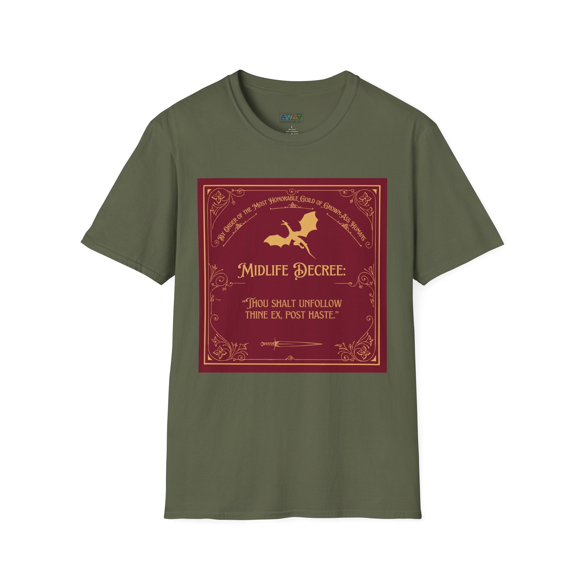 Funny Quote Unisex T-Shirt - Midlife Decree - Unfollow thine Ex