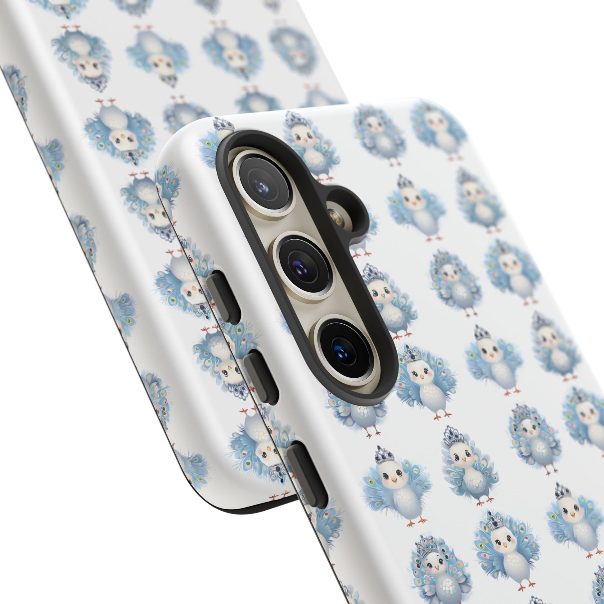 Tough Cases, Peacock Phone Covers, Animal Lover Gift, Cute Bird Accessories, Tiara Design, Protective Shell