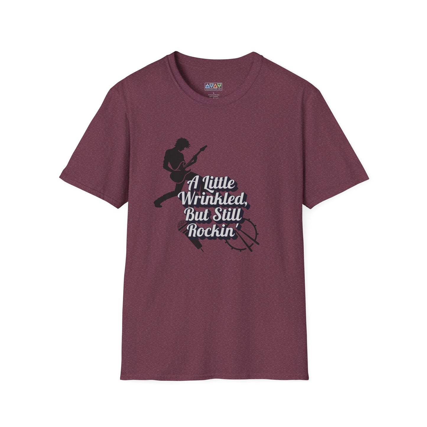 Rockin' Wrinkles T-Shirt for Music Lovers, Music Tees, Gift for Musicians, Casual Wear, Concert Wear, Vintage Style