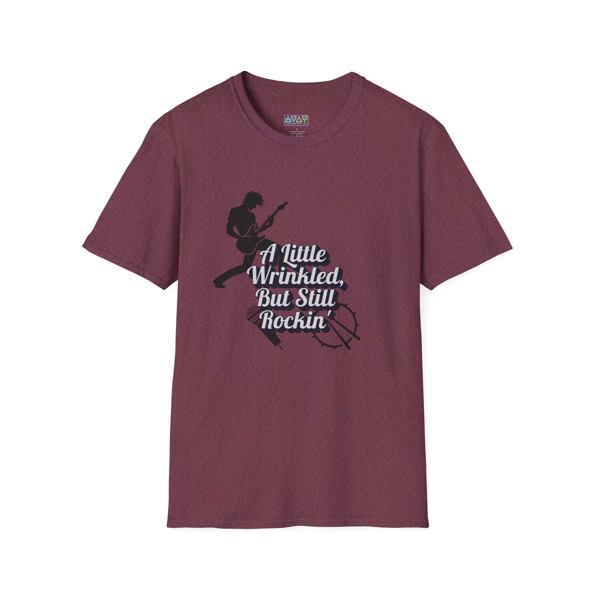 Rockin' Wrinkles T-Shirt for Music Lovers, Music Tees, Gift for Musicians, Casual Wear, Concert Wear, Vintage Style