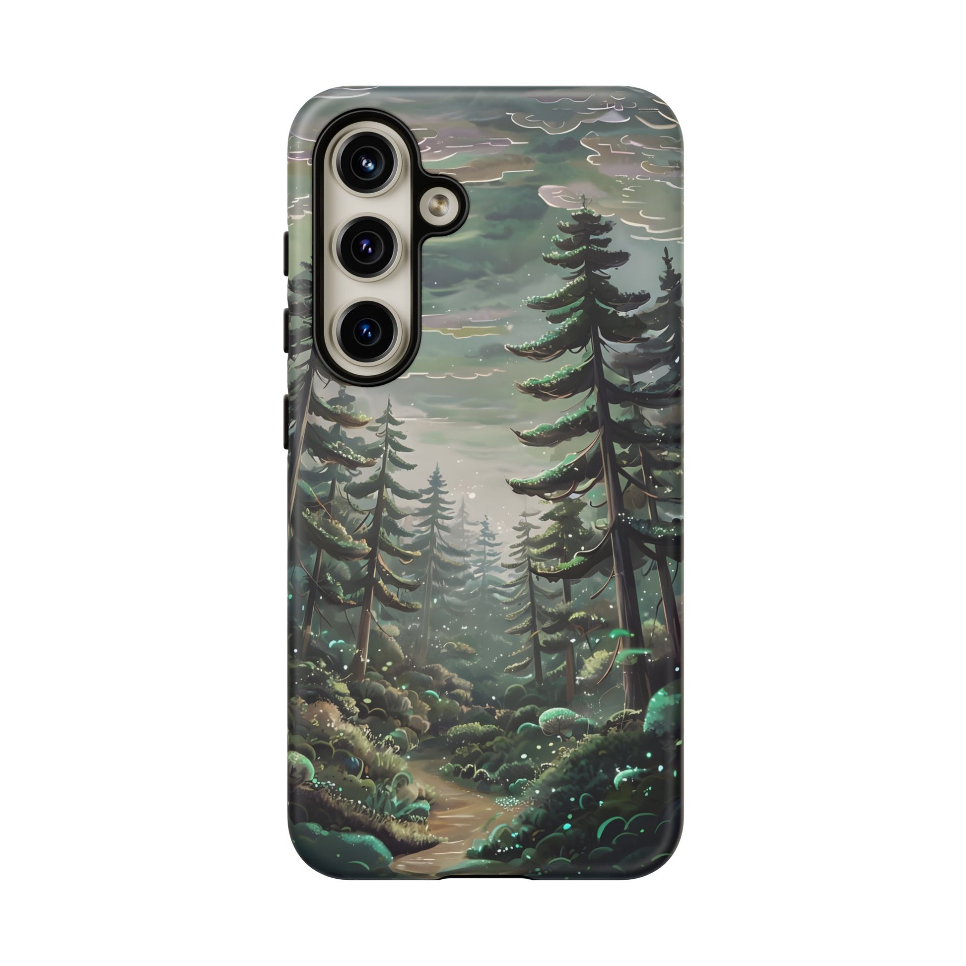 Phone Case, Whimsical Anime Forest Illustration Brimming With Enchantment, Tough Protective Cover, Unique Gift, Trendy