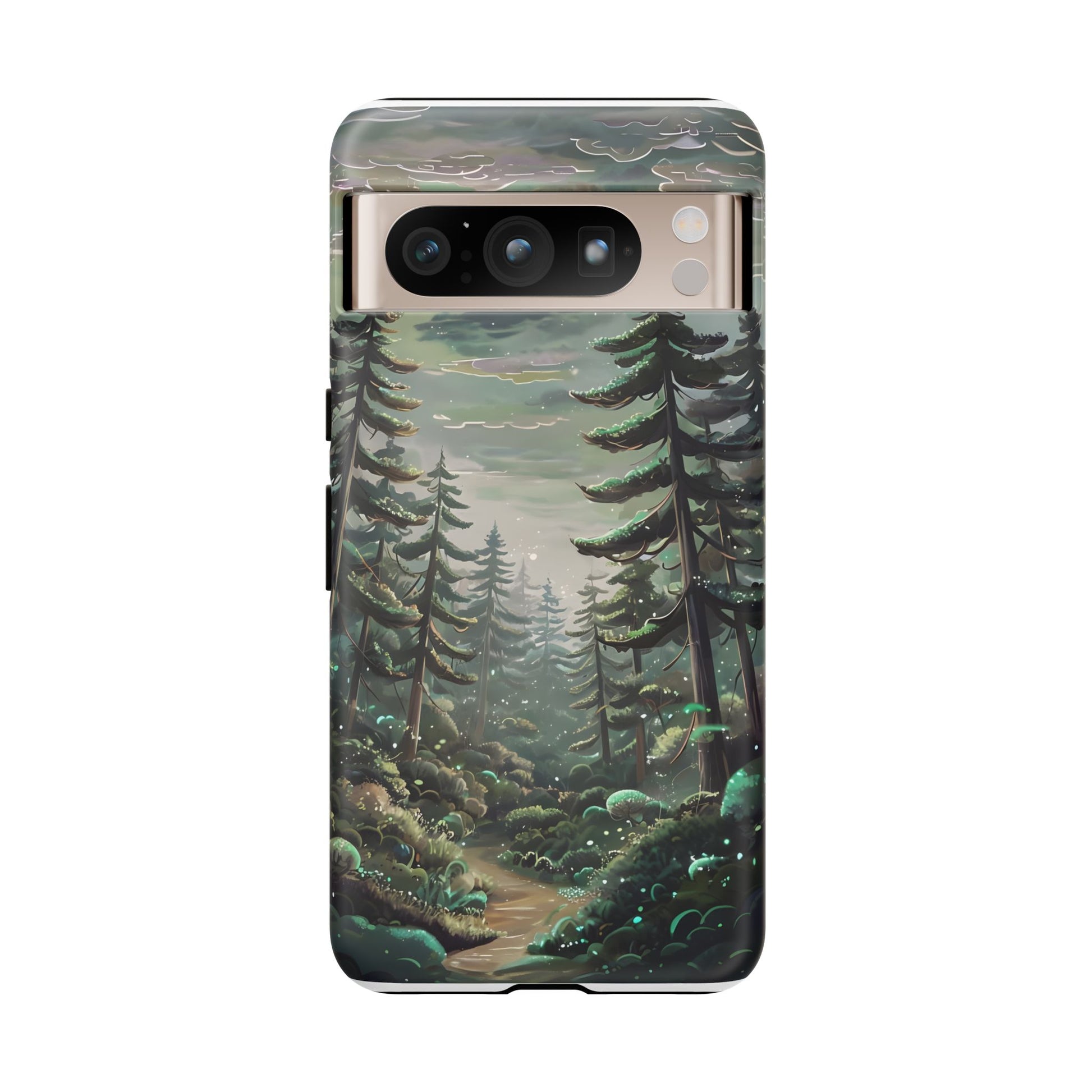 Phone Case, Whimsical Anime Forest Illustration Brimming With Enchantment, Tough Protective Cover, Unique Gift, Trendy