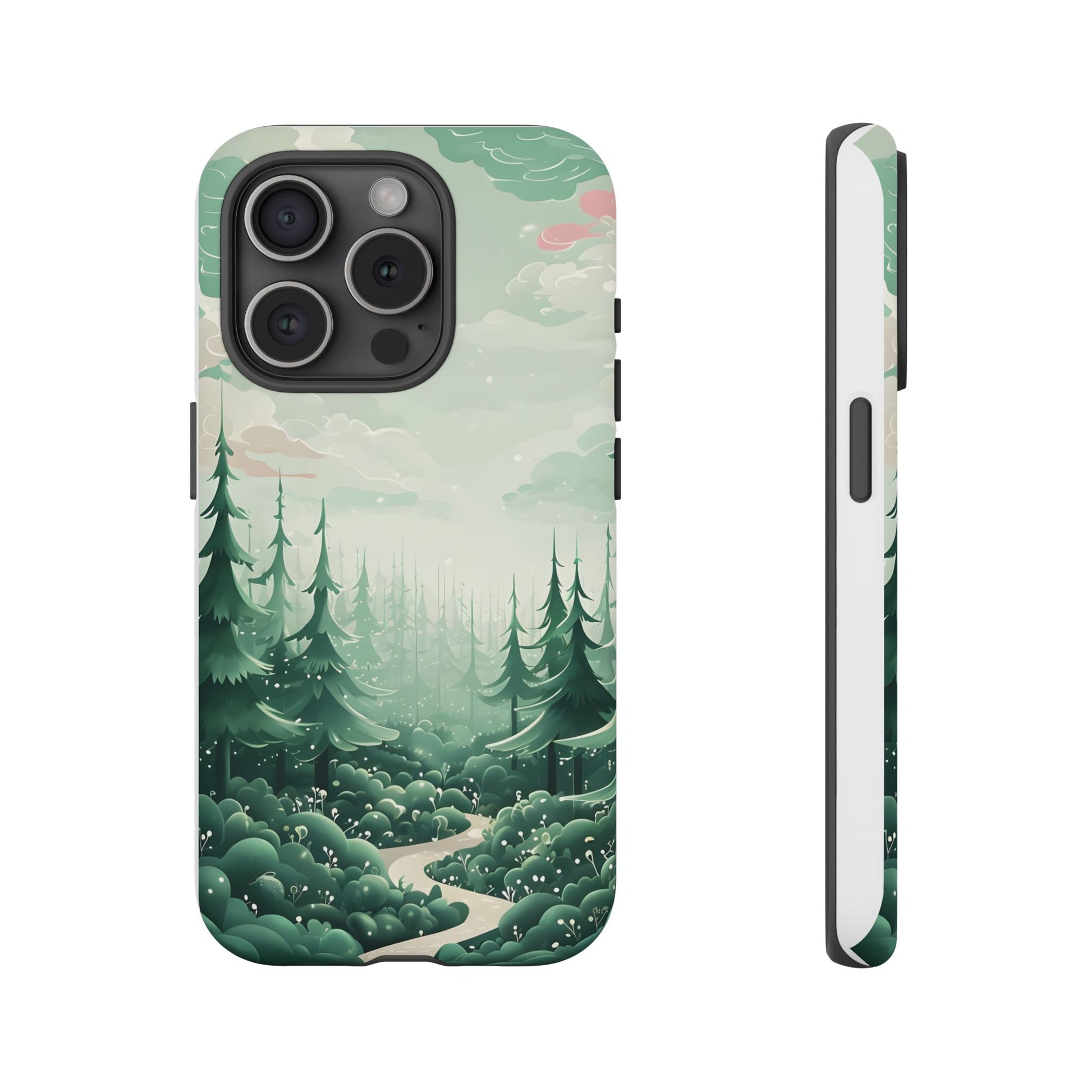 Phone Case, Tough Cover, Whimsical Enchanted Forest, Protective Phone Accessories, Forest Theme Phone Skin