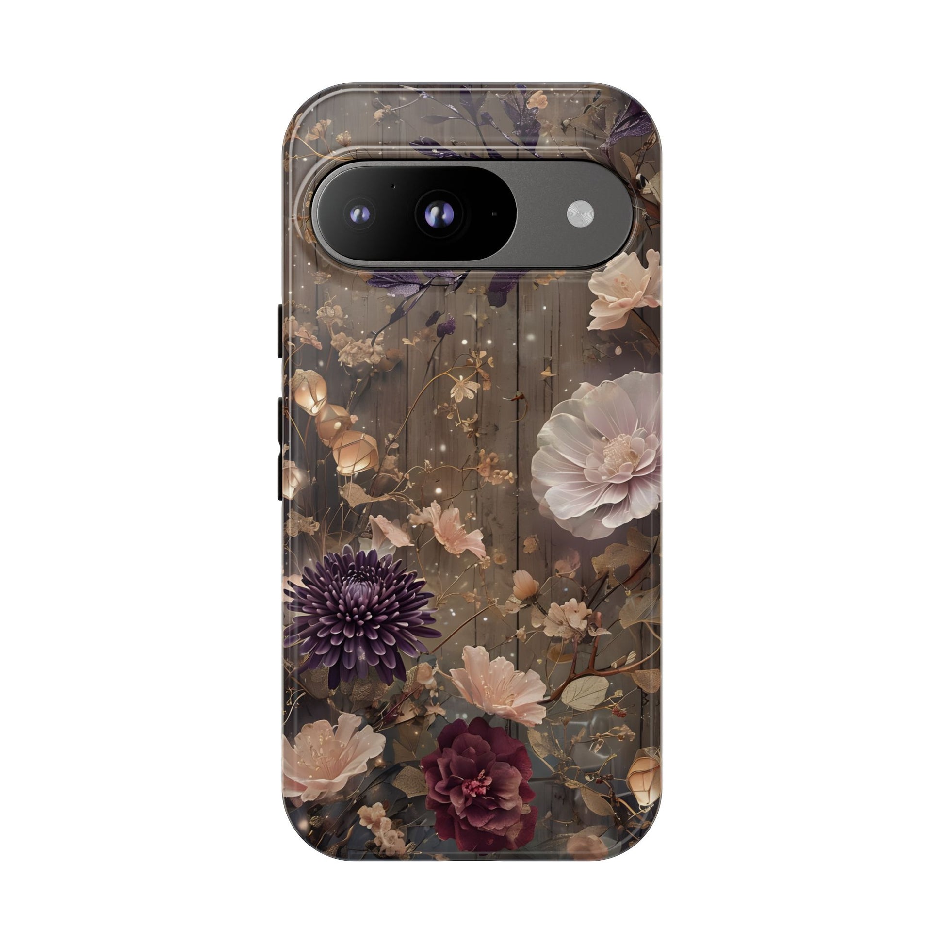 Tough Cases, Enchanting Floral Pattern - Floral Phone Case, Protective Phone Cover, Botanical Design, Flower Print, Tough Shell for Device