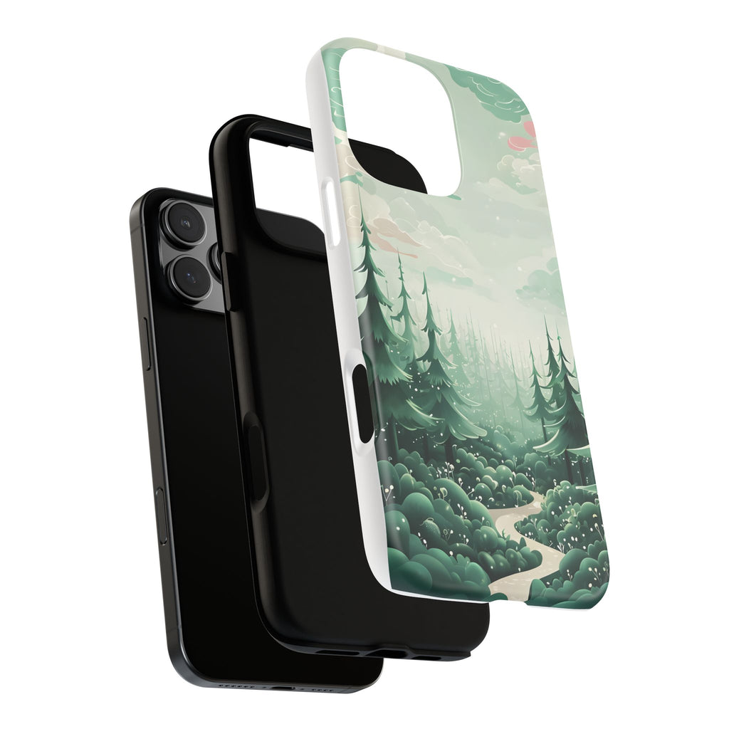 Phone Case, Tough Cover, Whimsical Enchanted Forest, Protective Phone Accessories, Forest Theme Phone Skin