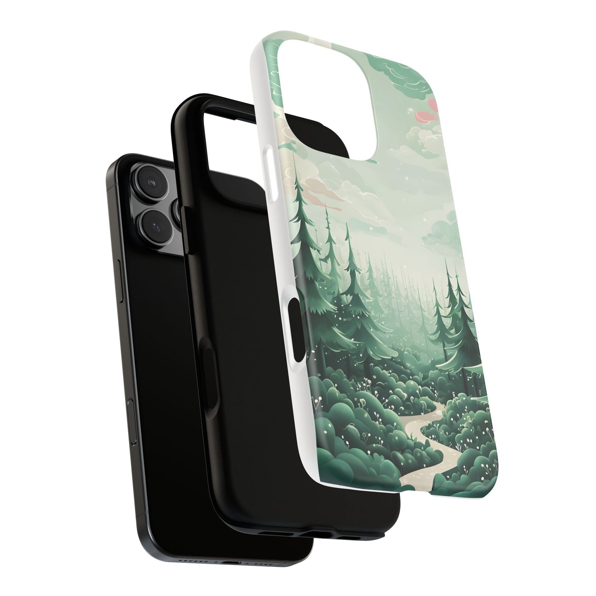 Phone Case, Tough Cover, Whimsical Enchanted Forest, Protective Phone Accessories, Forest Theme Phone Skin