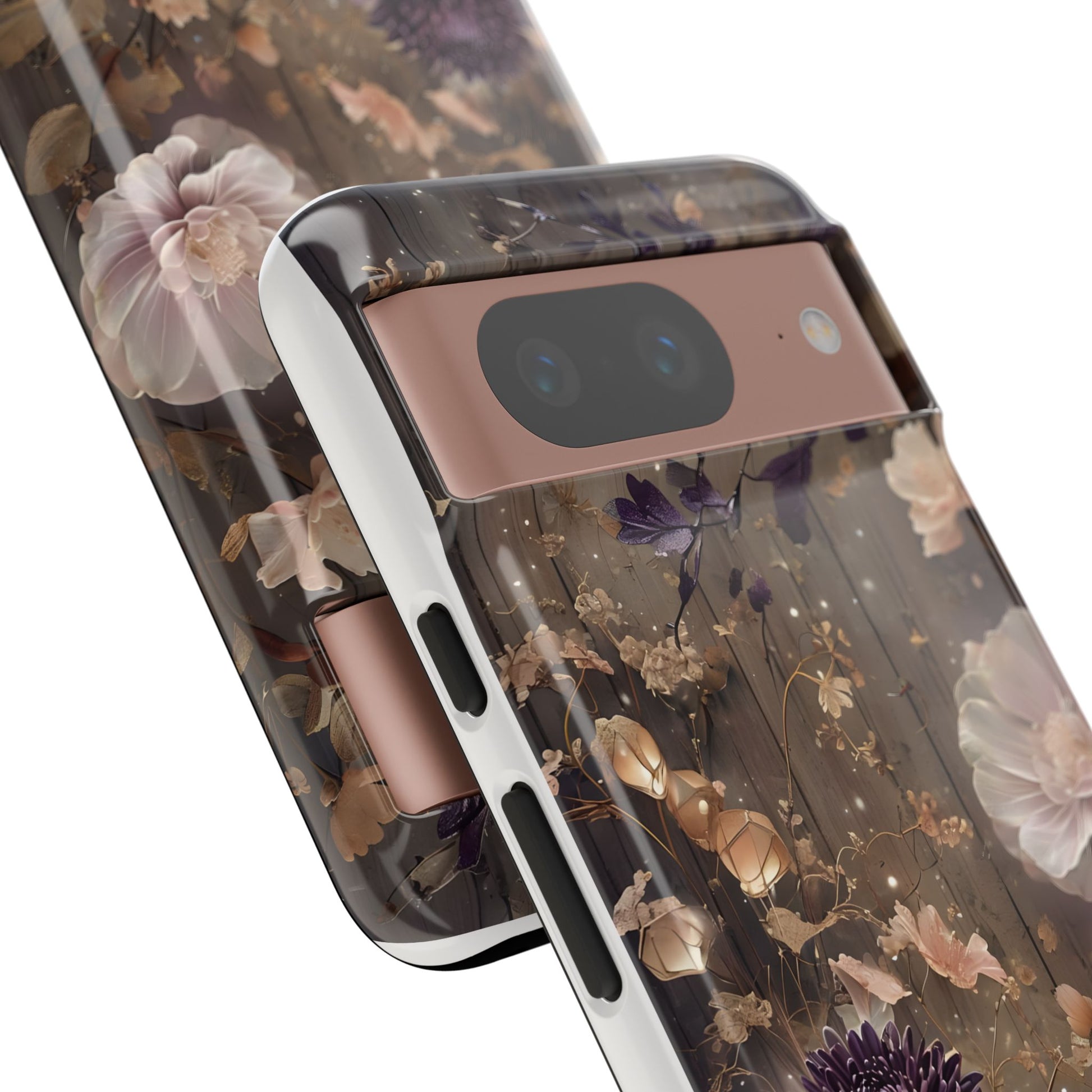 Tough Cases, Enchanting Floral Pattern - Floral Phone Case, Protective Phone Cover, Botanical Design, Flower Print, Tough Shell for Device