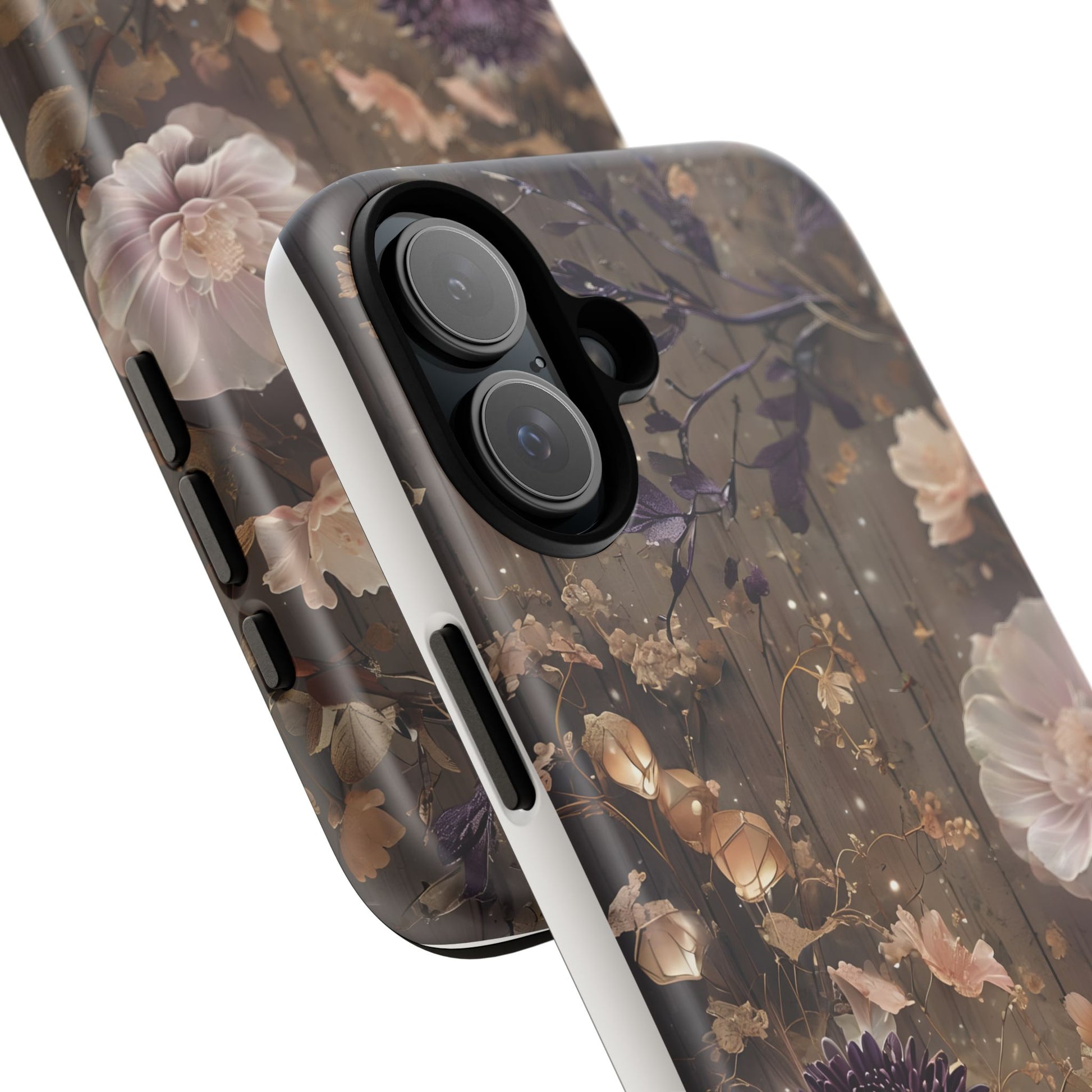 Tough Cases, Enchanting Floral Pattern - Floral Phone Case, Protective Phone Cover, Botanical Design, Flower Print, Tough Shell for Device