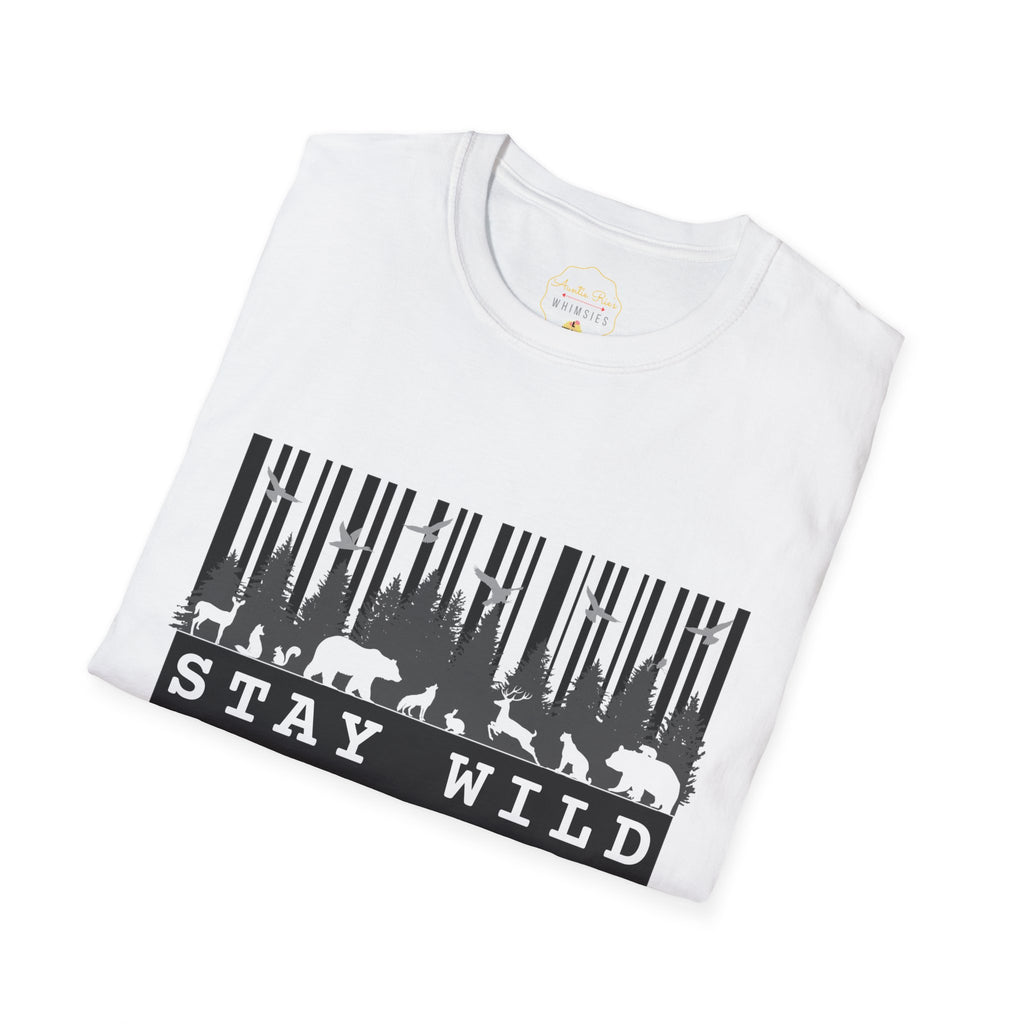 Nature-Tech Unisex T-Shirt - Minimalist Digital Artwork Design