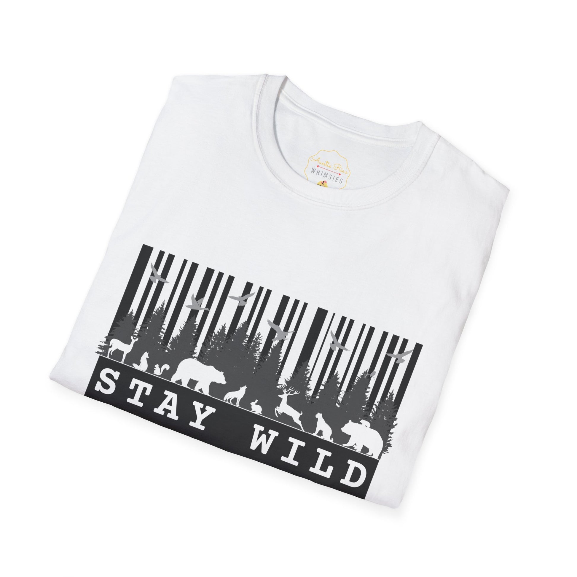 Nature-Tech Unisex T-Shirt - Minimalist Digital Artwork Design
