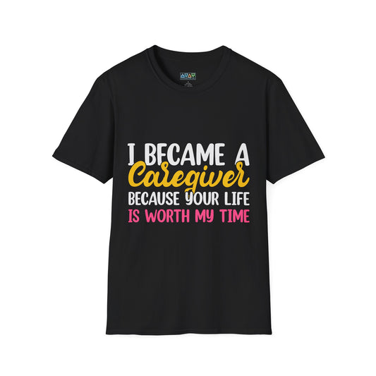 Caregiver Appreciation T-Shirt, Gift for Nurses or Healthcare Workers, Caregiver Life Tee, Supportive Quote Shirt, Nursing Humor Shirt,