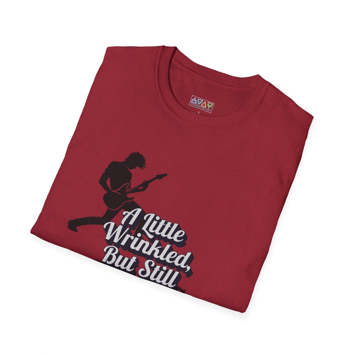 Rockin' Wrinkles T-Shirt for Music Lovers, Music Tees, Gift for Musicians, Casual Wear, Concert Wear, Vintage Style