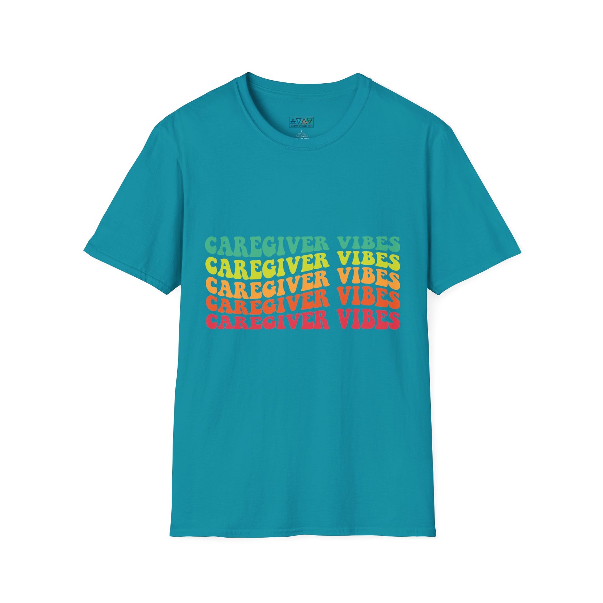 Caregiver Vibes Unisex Softstyle T-Shirt, Supportive Gift for Nurses, Relaxed Casual Tee, Perfect for Caregivers, Healthcare Appreciation