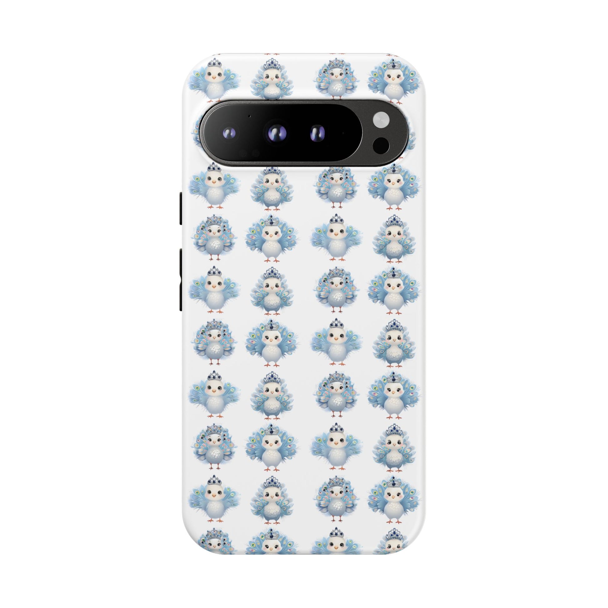 Tough Cases, Peacock Phone Covers, Animal Lover Gift, Cute Bird Accessories, Tiara Design, Protective Shell