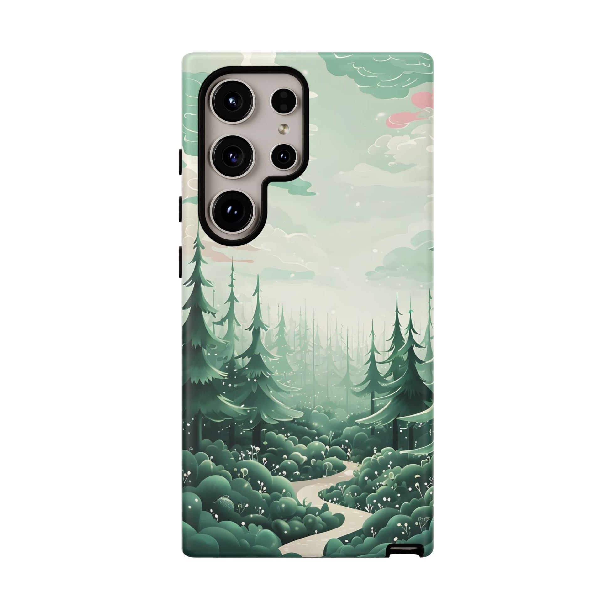 Phone Case, Tough Cover, Whimsical Enchanted Forest, Protective Phone Accessories, Forest Theme Phone Skin