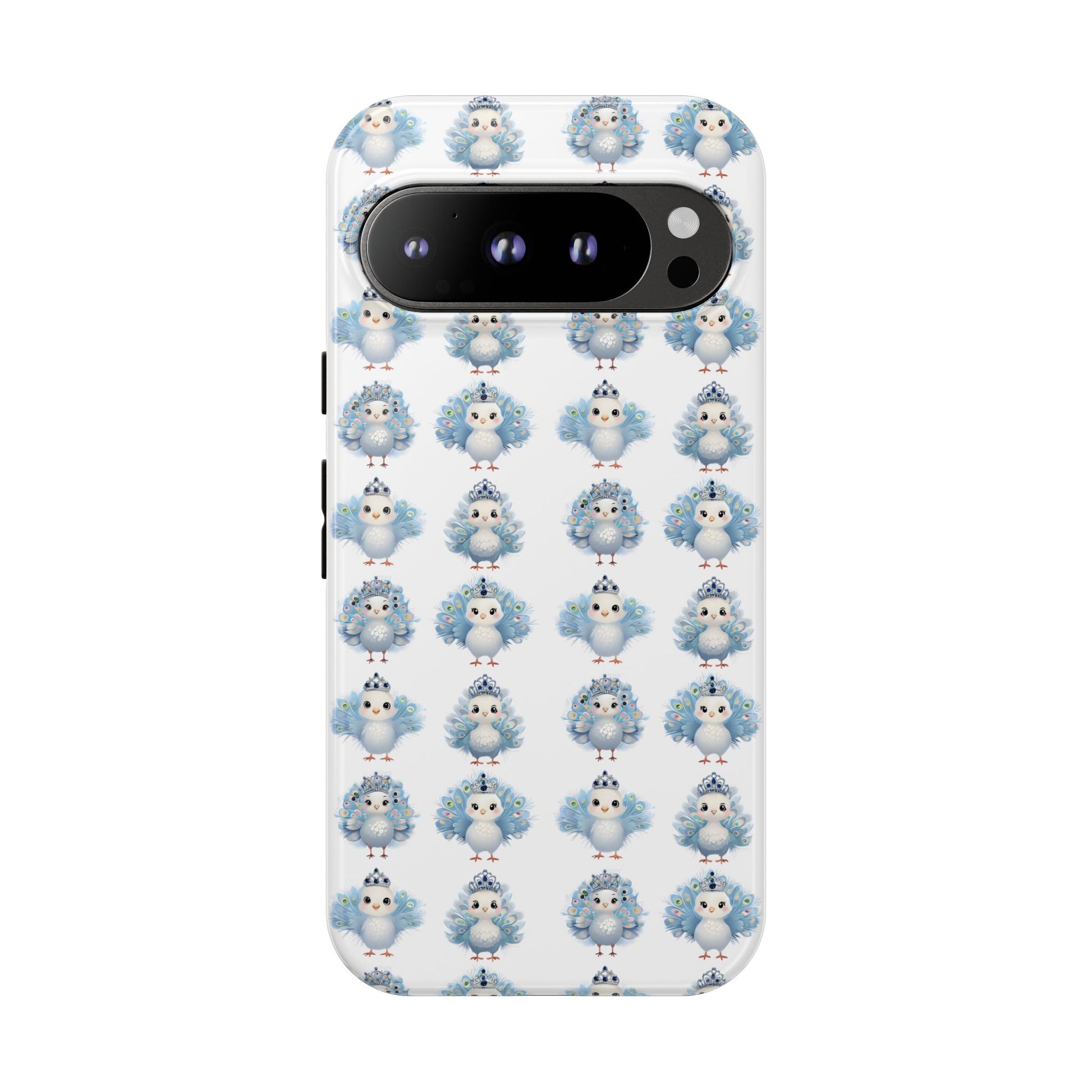 Tough Cases, Peacock Phone Covers, Animal Lover Gift, Cute Bird Accessories, Tiara Design, Protective Shell