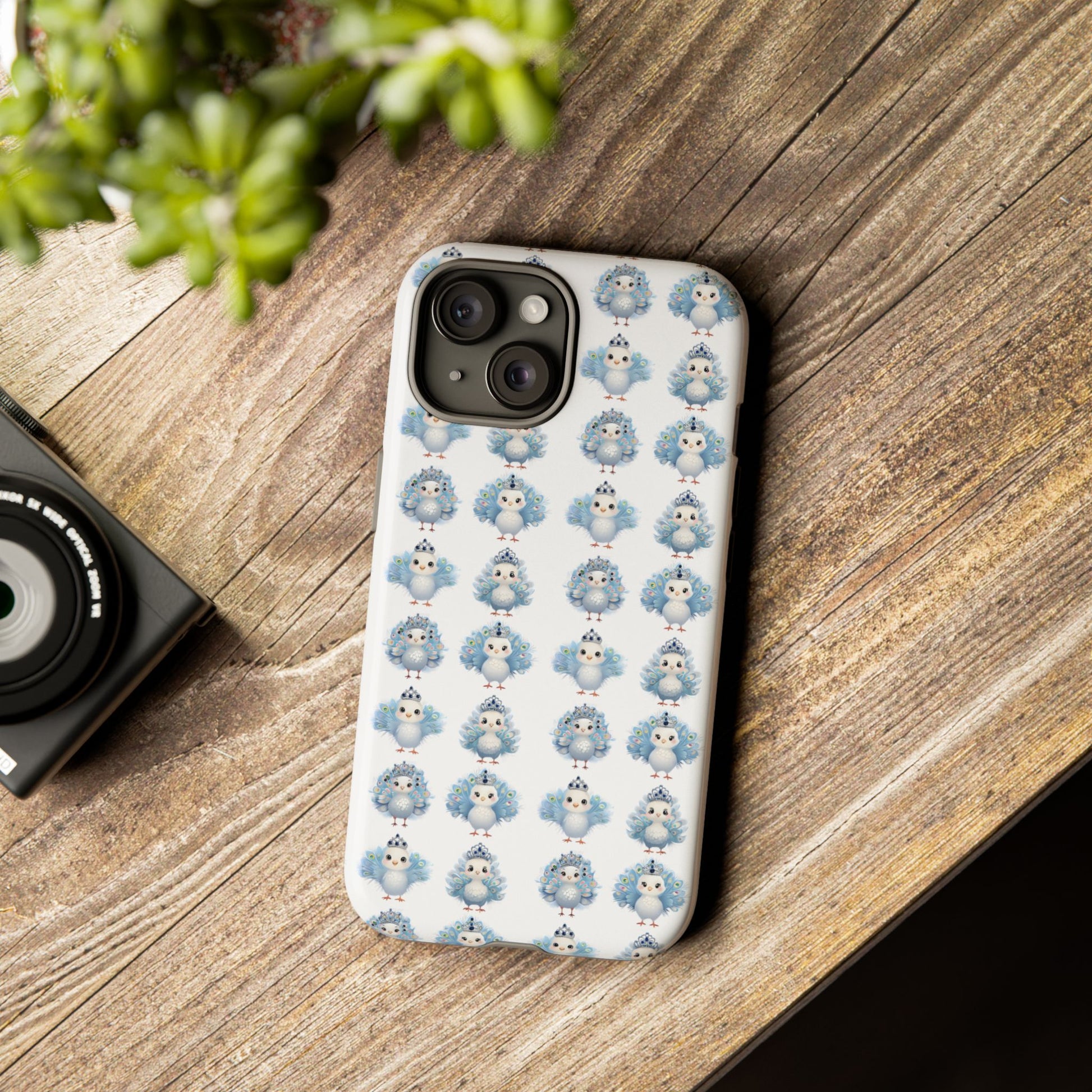 Tough Cases, Peacock Phone Covers, Animal Lover Gift, Cute Bird Accessories, Tiara Design, Protective Shell