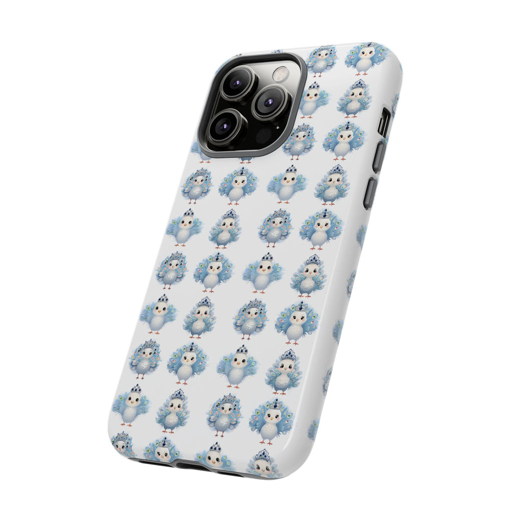 Tough Cases, Peacock Phone Covers, Animal Lover Gift, Cute Bird Accessories, Tiara Design, Protective Shell